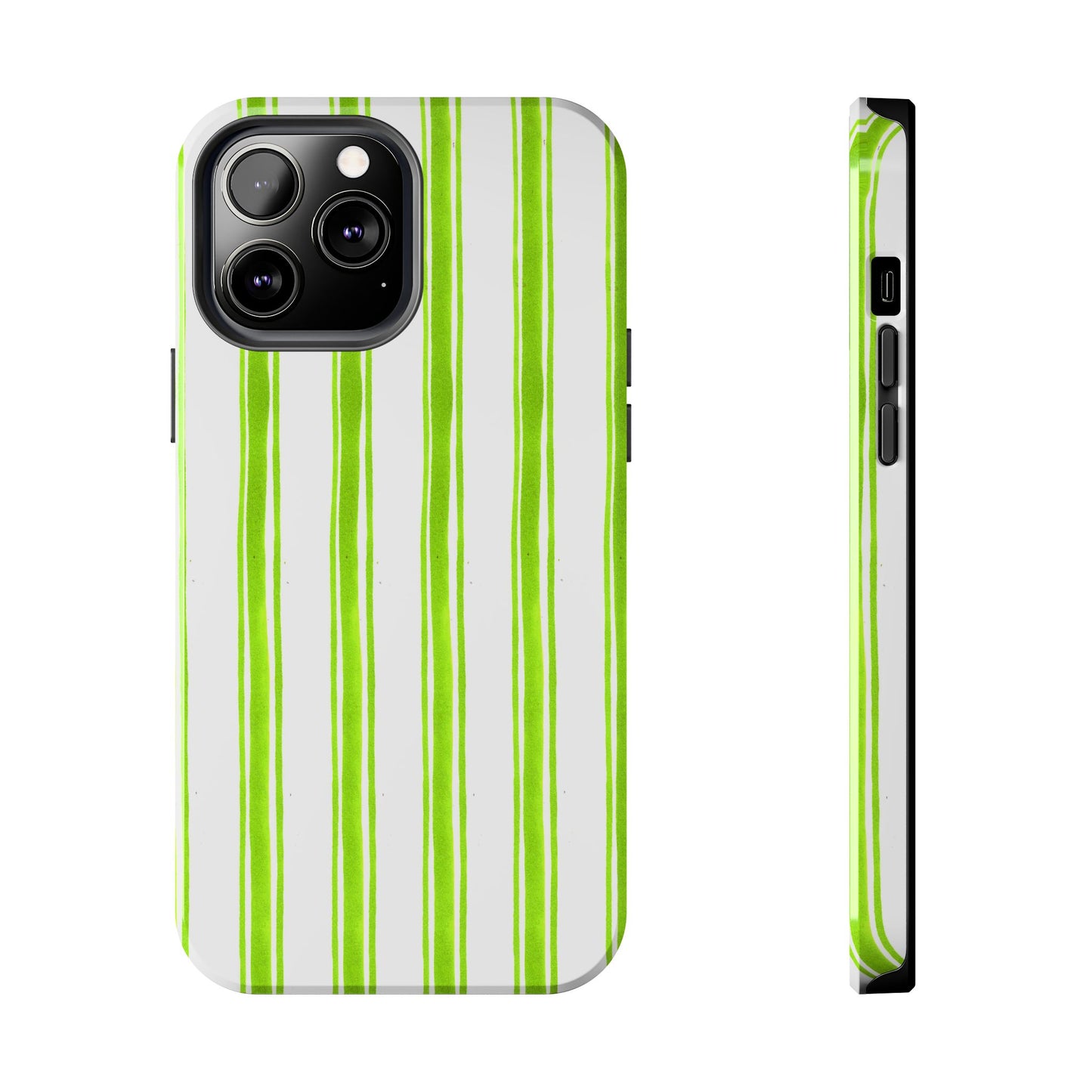 Awning Stripe Lime Phone Case