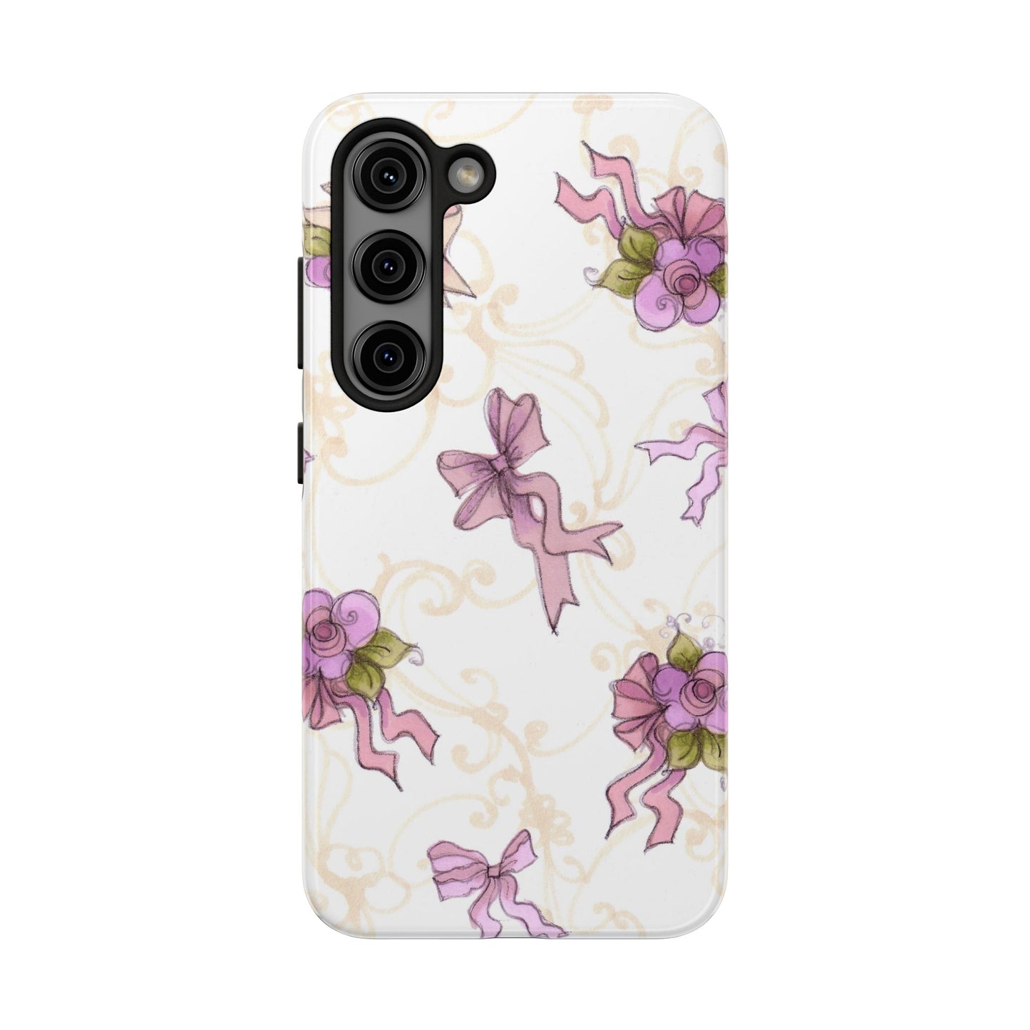 Flower Model Bow Flowers Phone Case