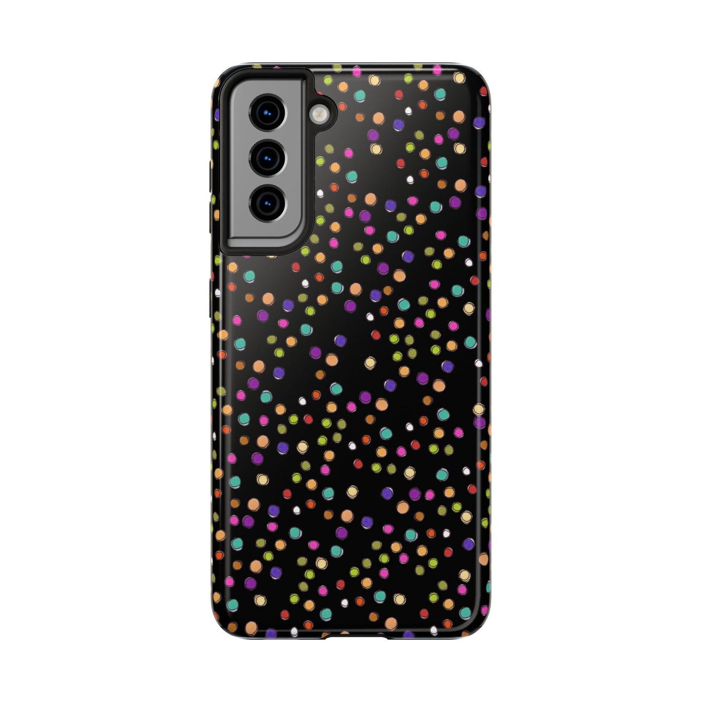 Dog Dots Black Phone Case