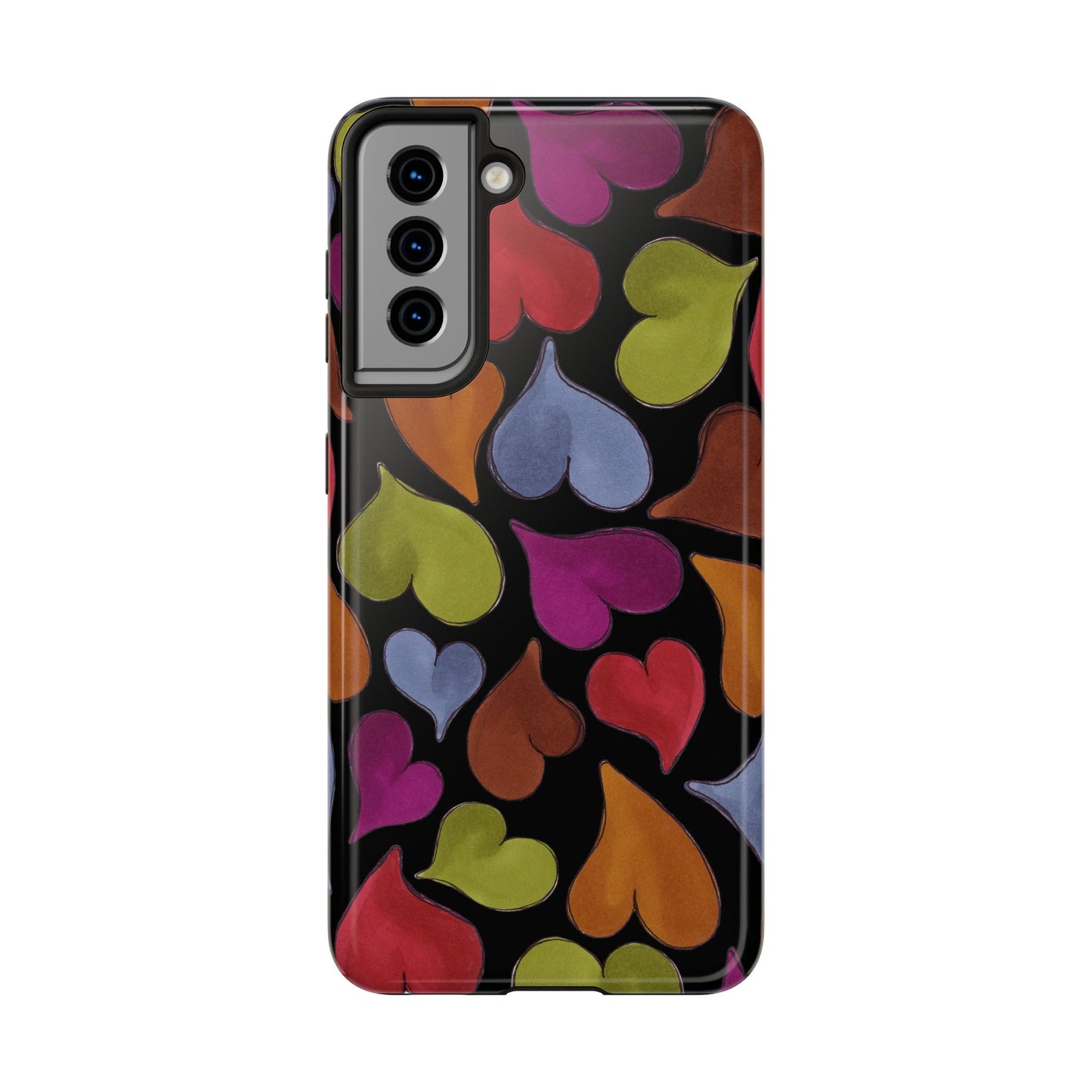 Big Hearted Black Phone Case