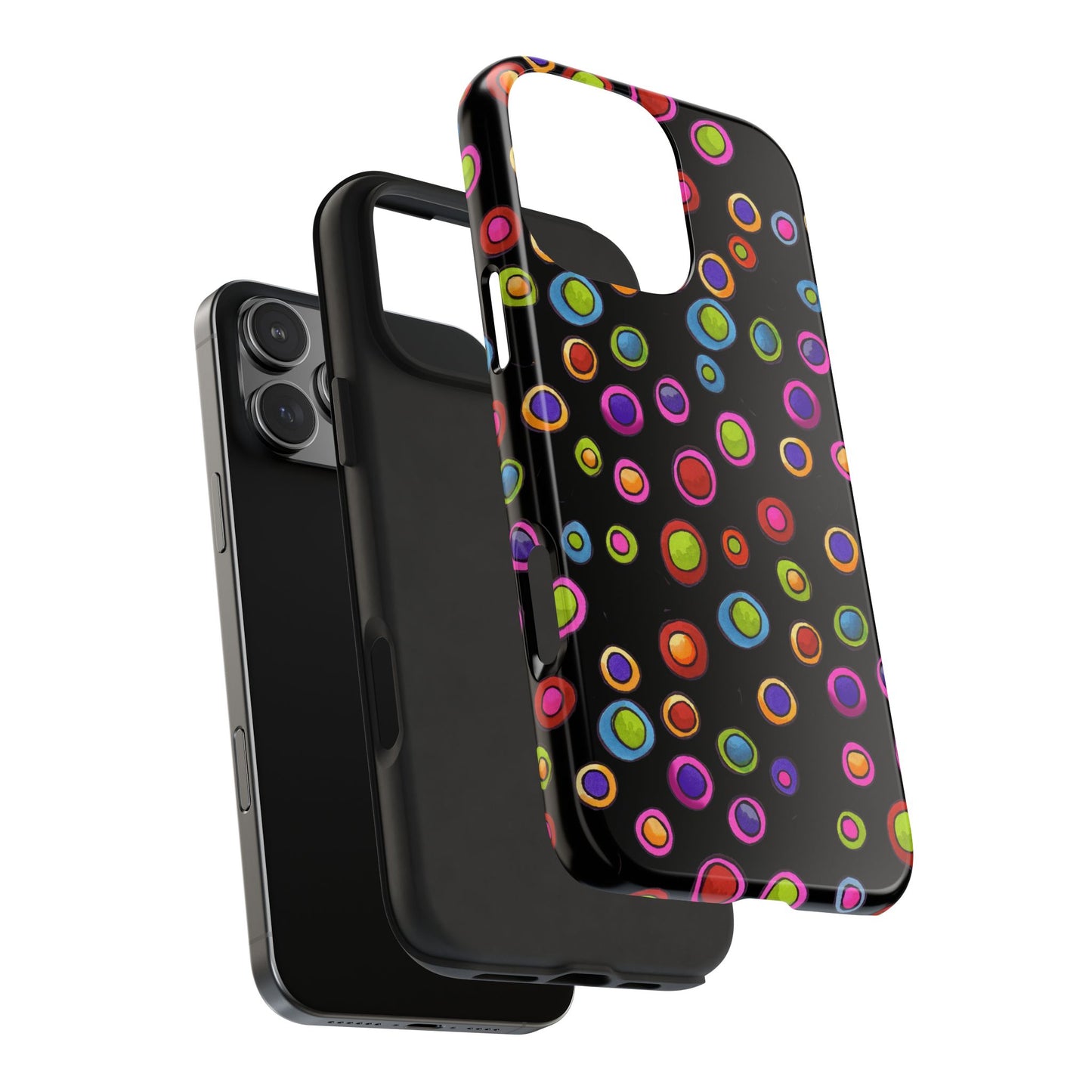 Dopey Dots Black Phone Case