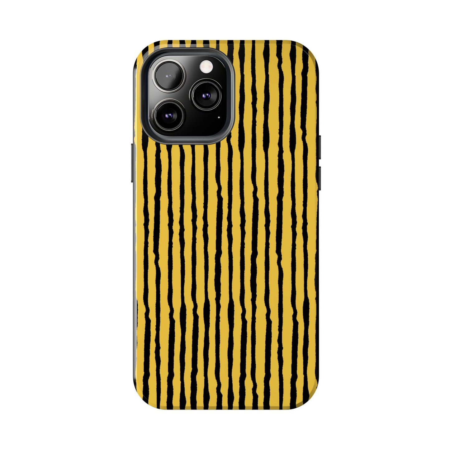 Sorta Stripe Yellow / Black Phone Case
