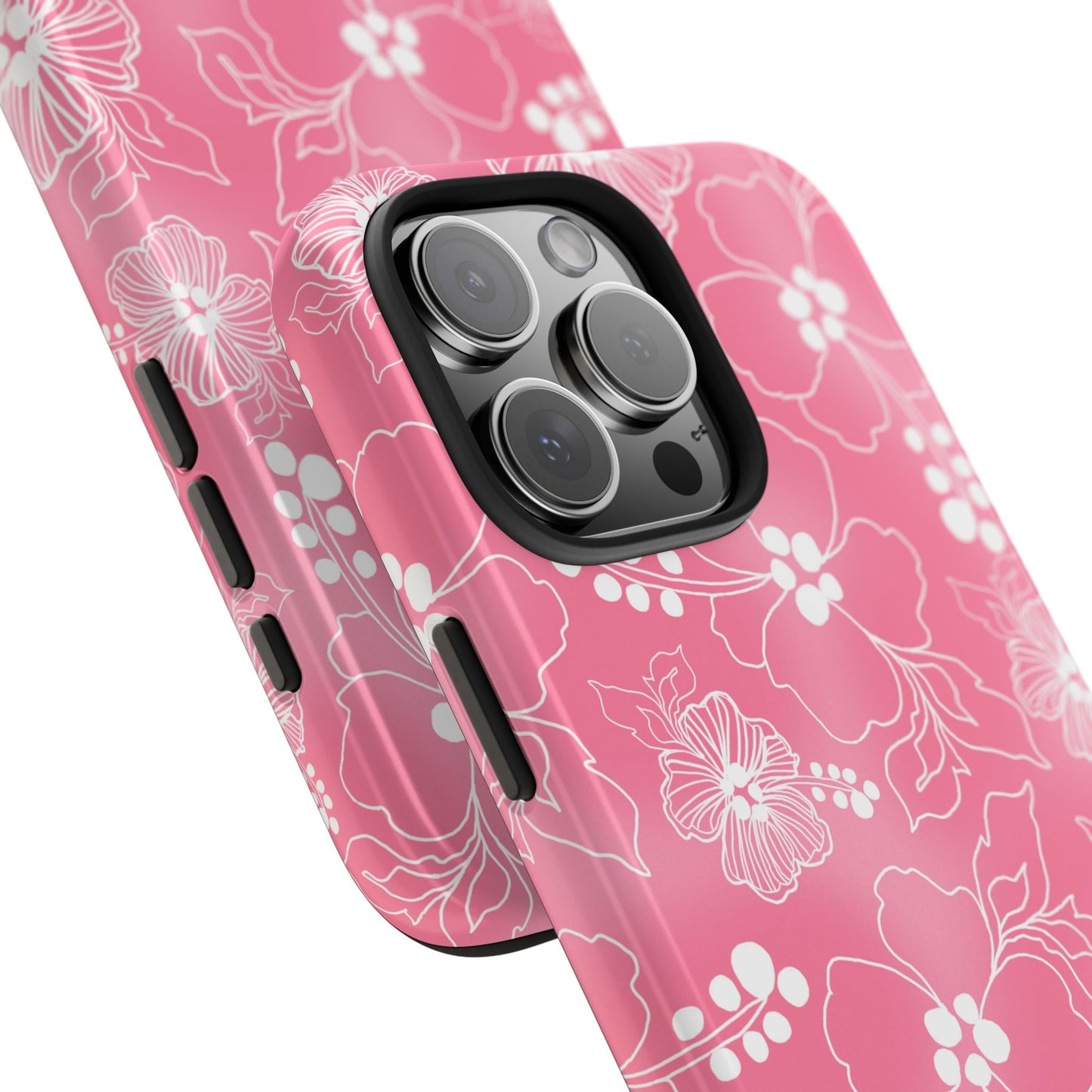 Lacey Hibiscus Pink Phone Case