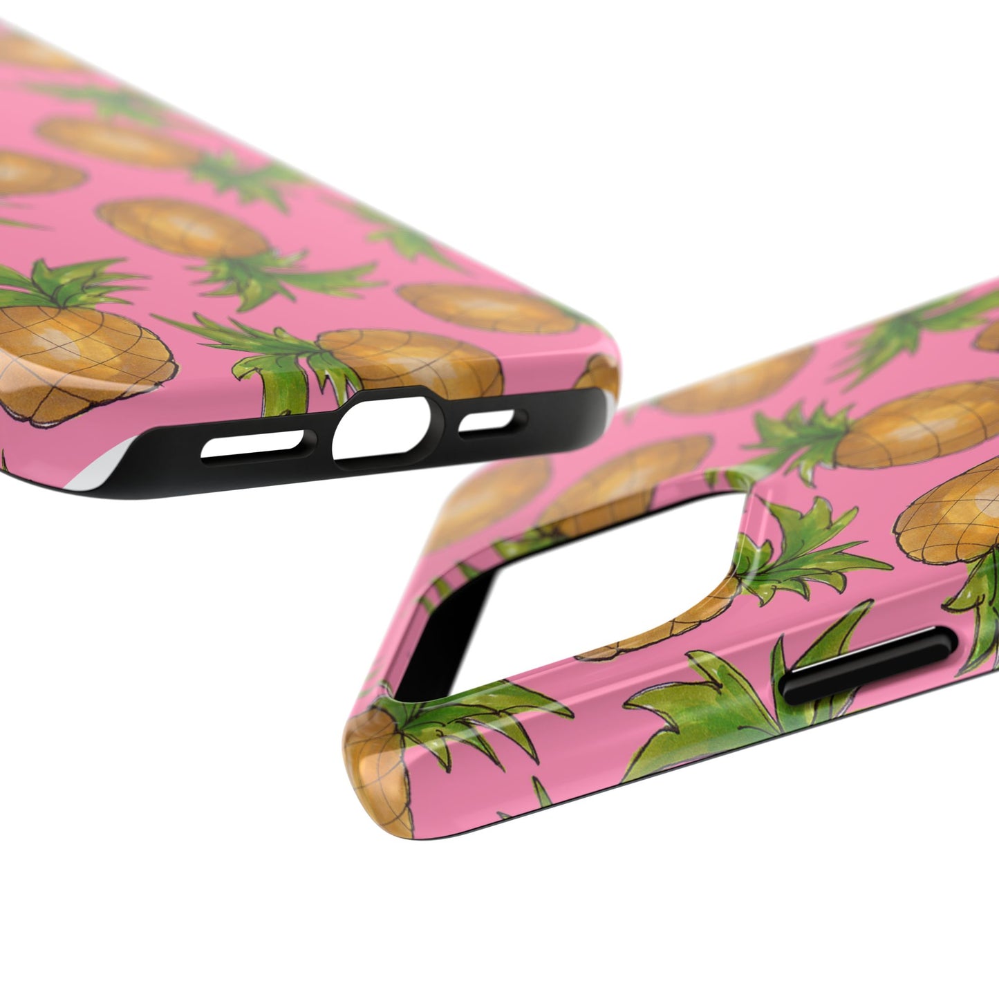 Pineapple Toss Pink Phone Case