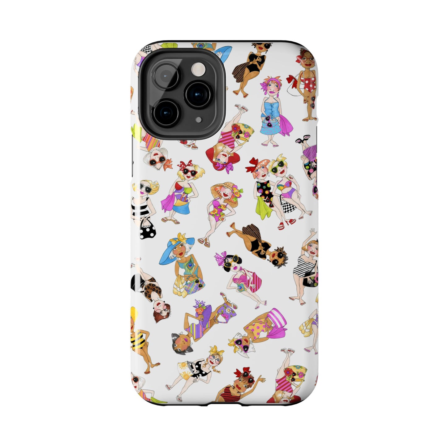 Tossed Beauties White Phone Case