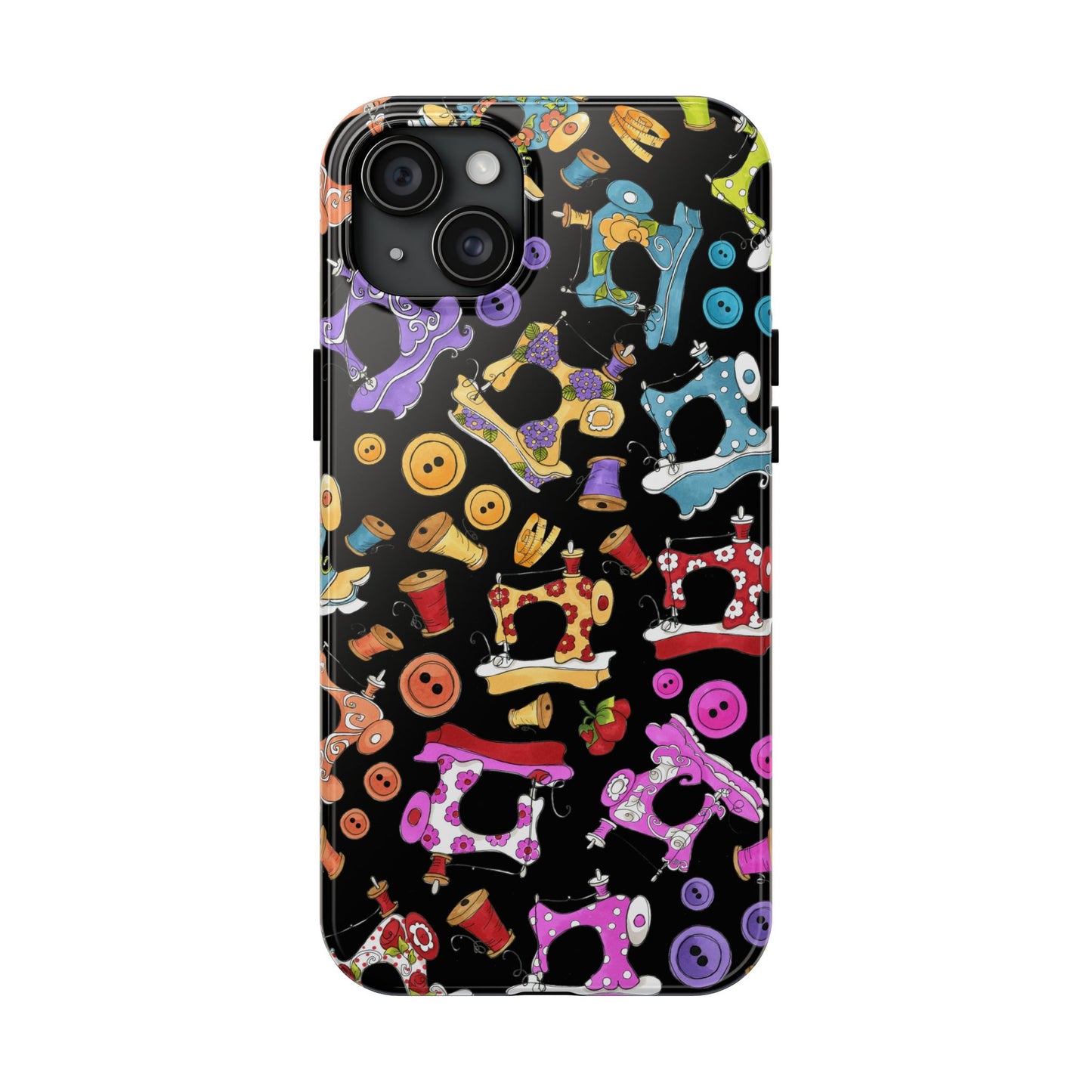 Sew Assorted Black Phone Case