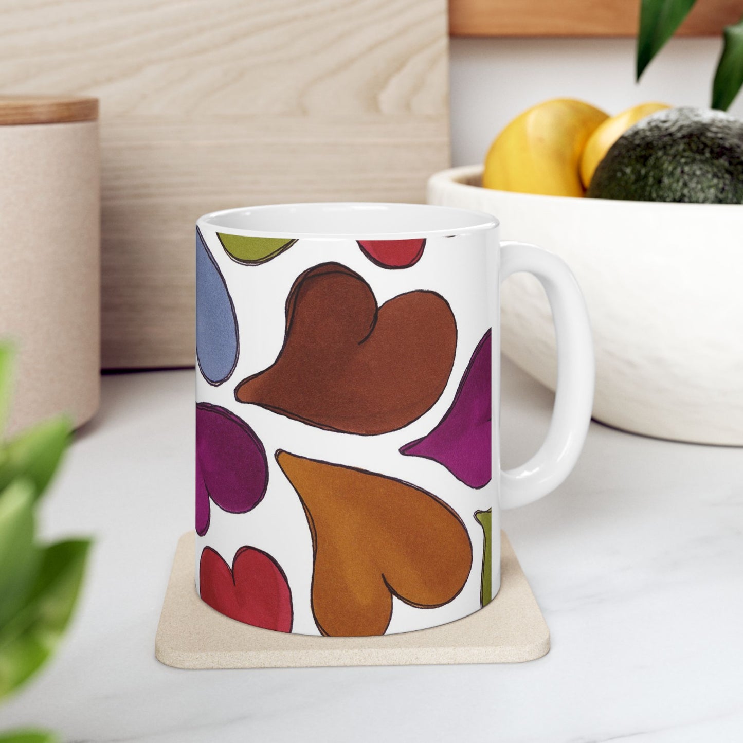 Big Hearted White Cup