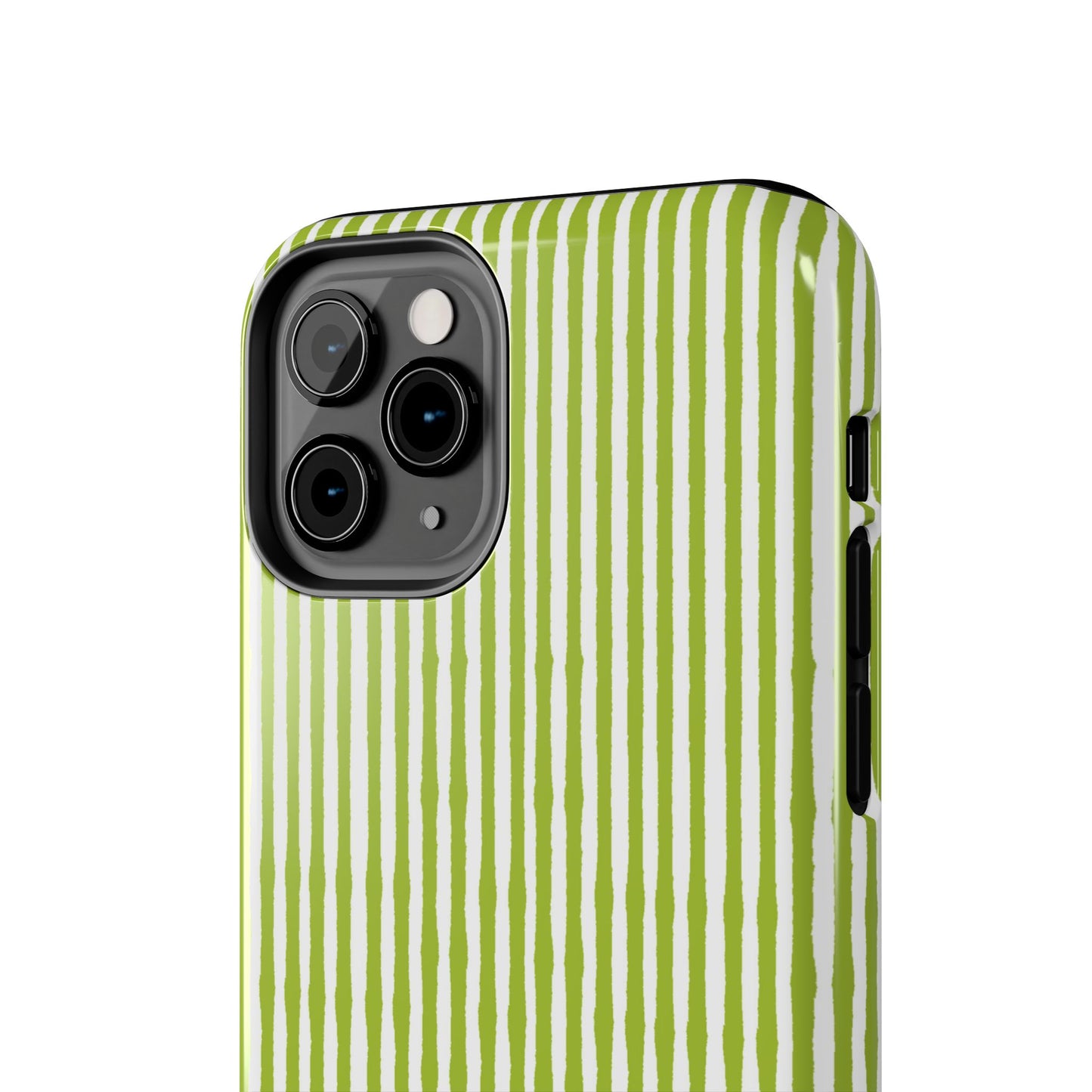 Lazy Stripe Green / White Phone Case