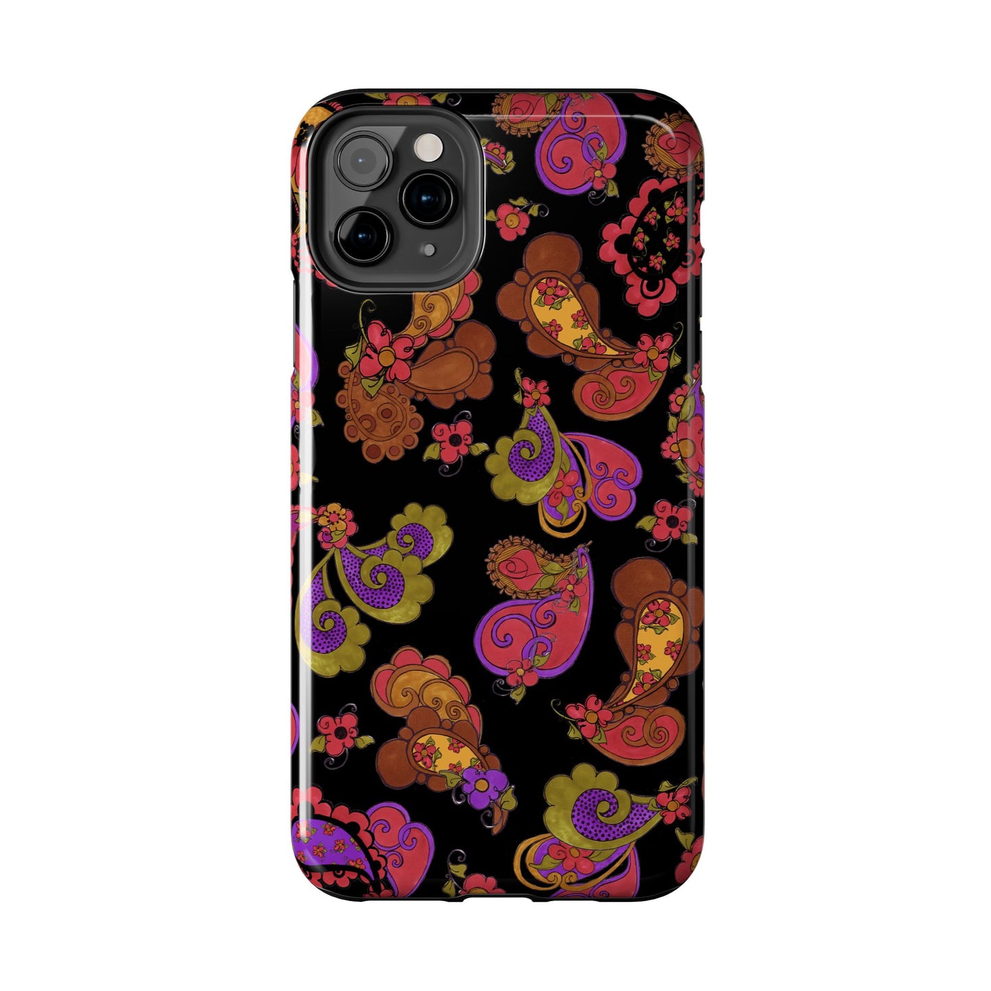 Posie Paisley Black Phone Case