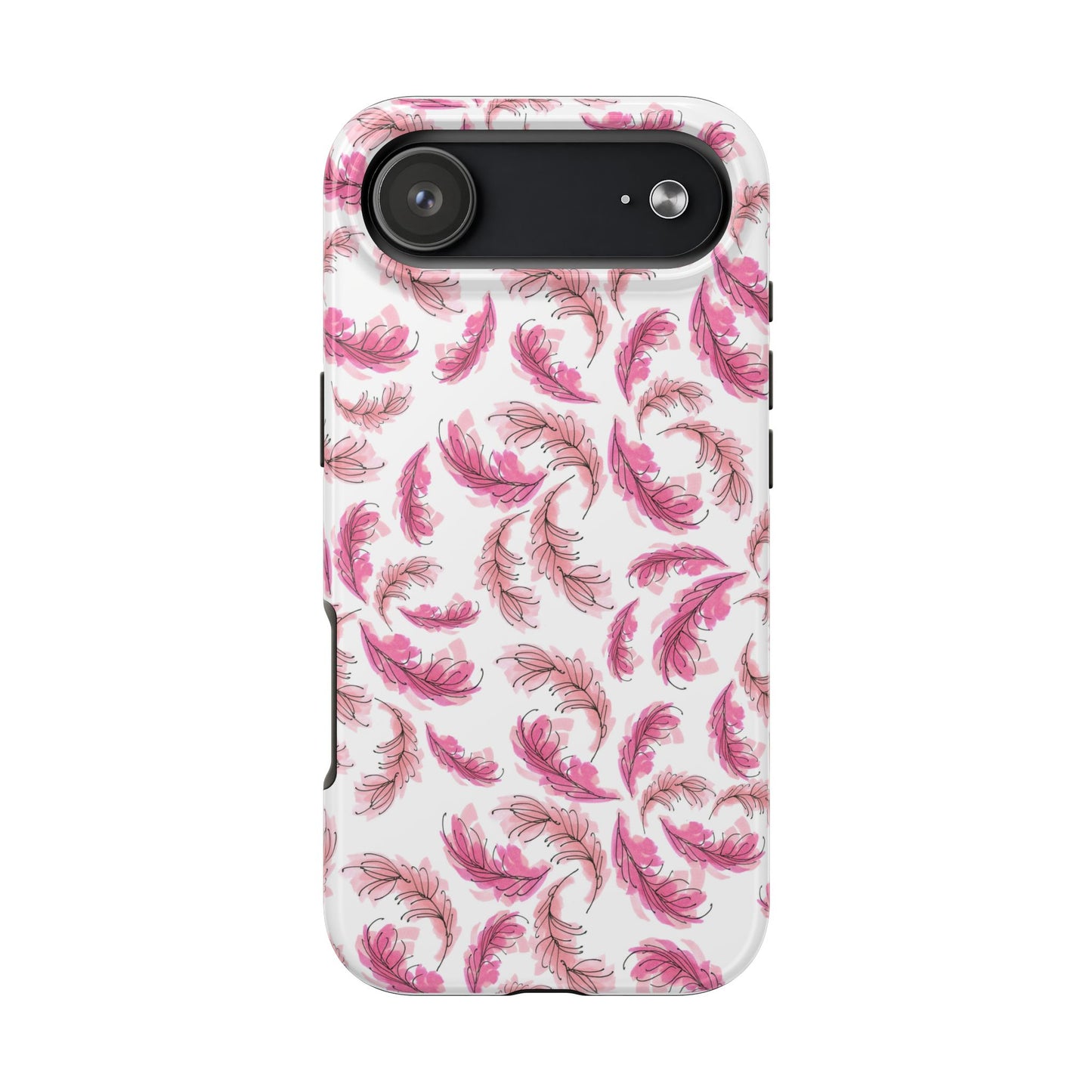 Flam Feathers White Phone Case