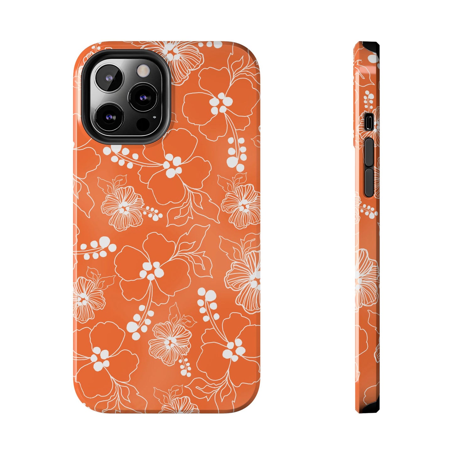 Lacey Hibiscus Coral Phone Case