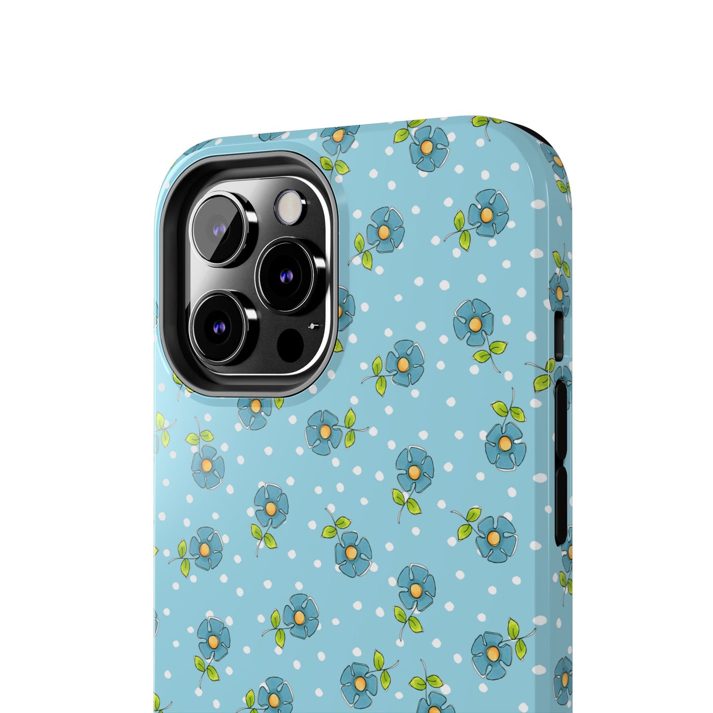 Daisy Dots Turquoise Phone Case