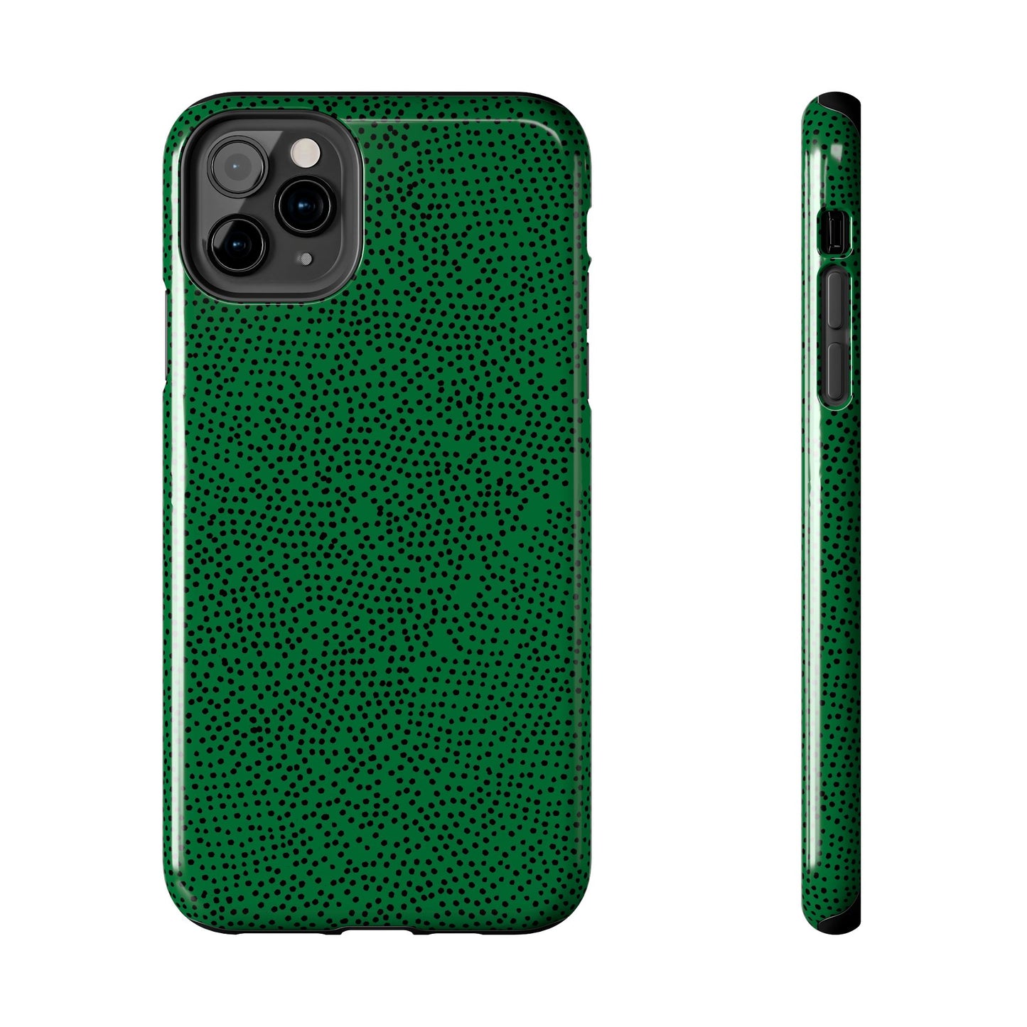 Mini Dot Green / Black Phone Case