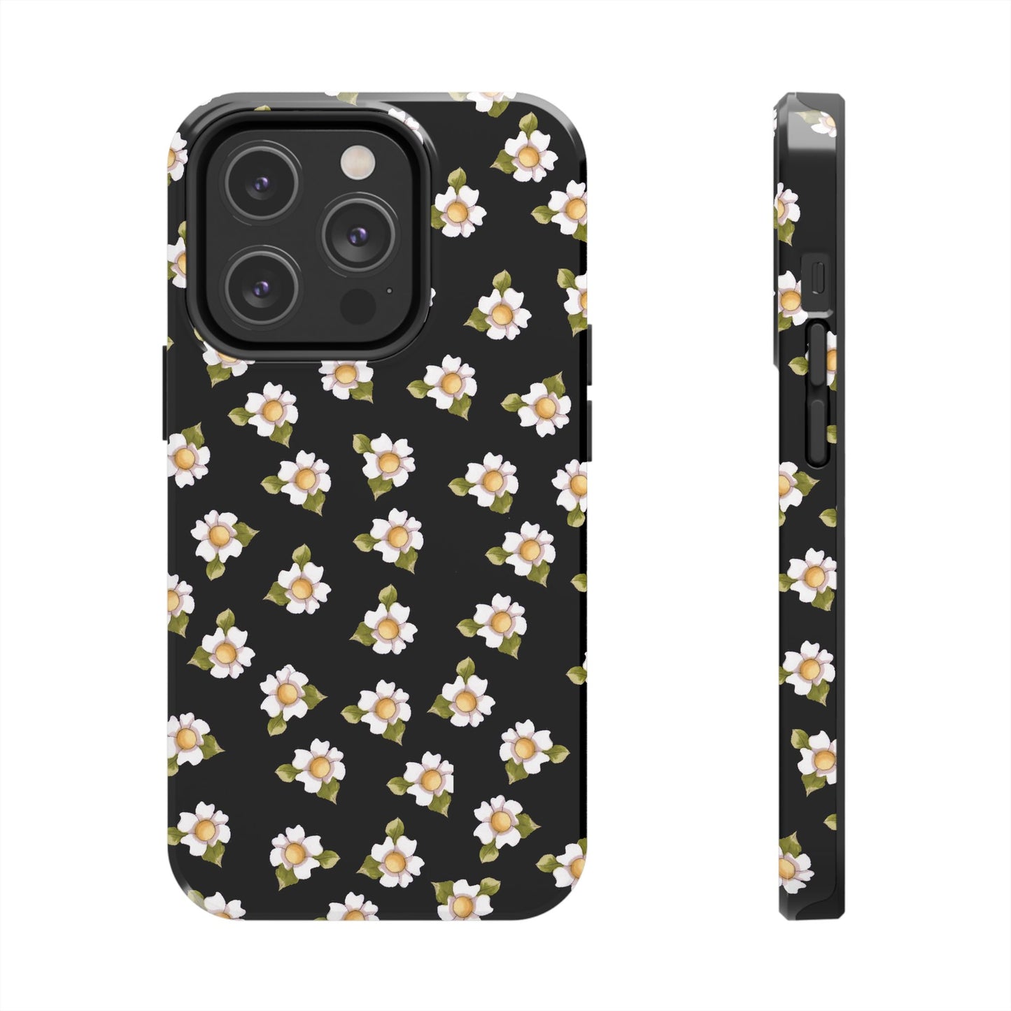 Daisies Black Phone Case