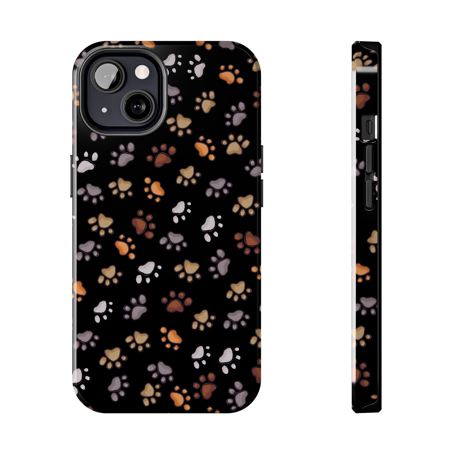 Puppy Paws Black Phone Case