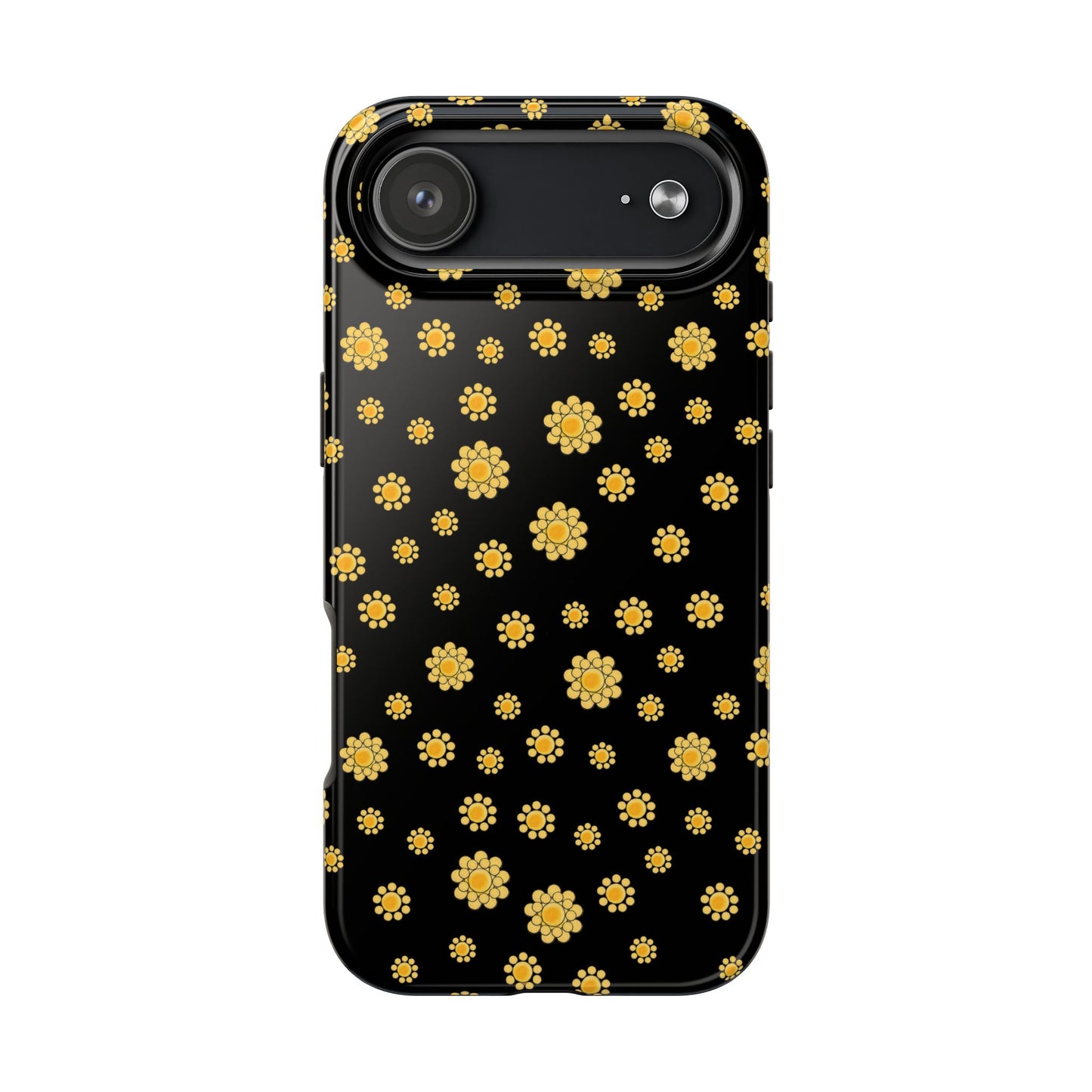 Bandana Dots Black / Yellow Phone Case