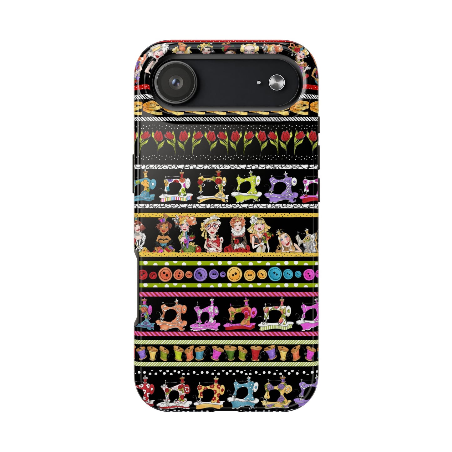 Curious Border Black Phone Case