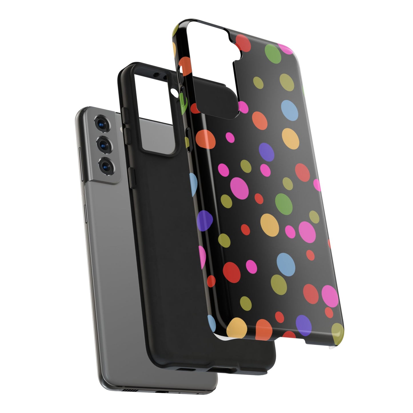 Dot Assortment Black Phone Case