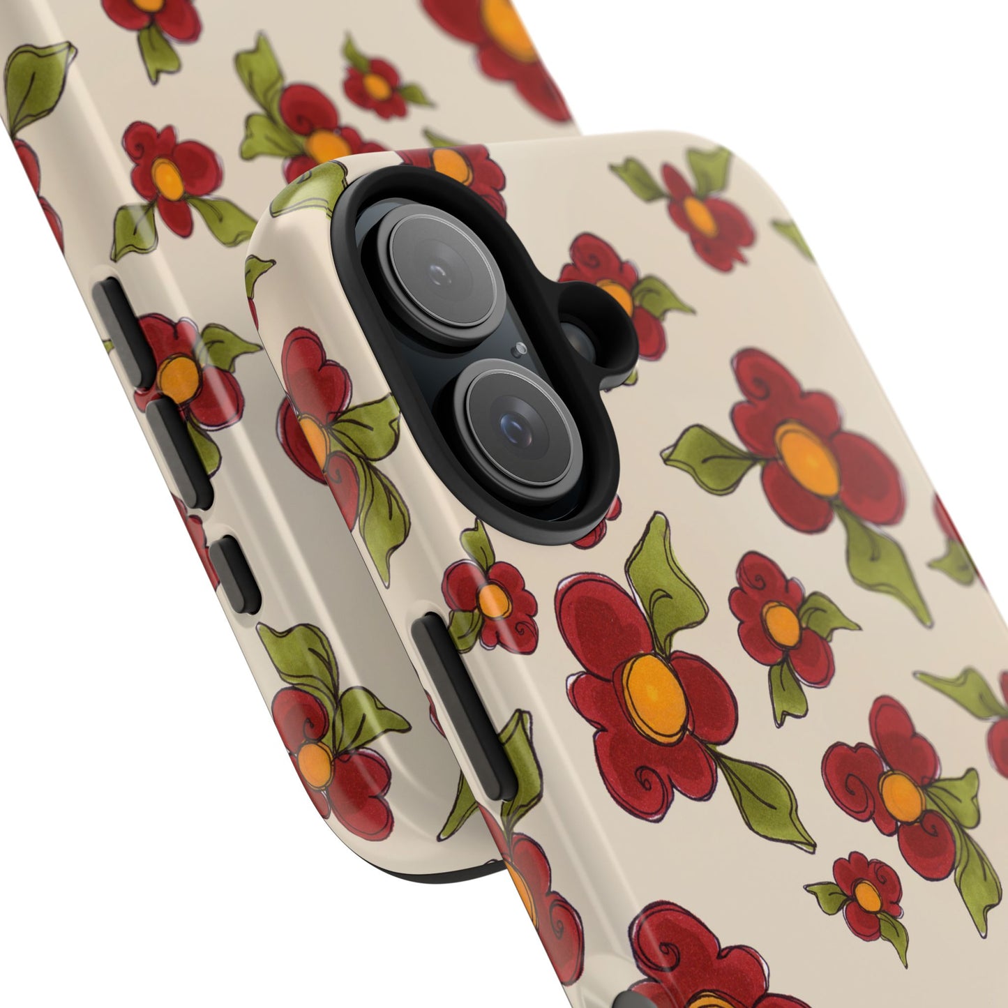 Chili Pepper Daisies Phone Case