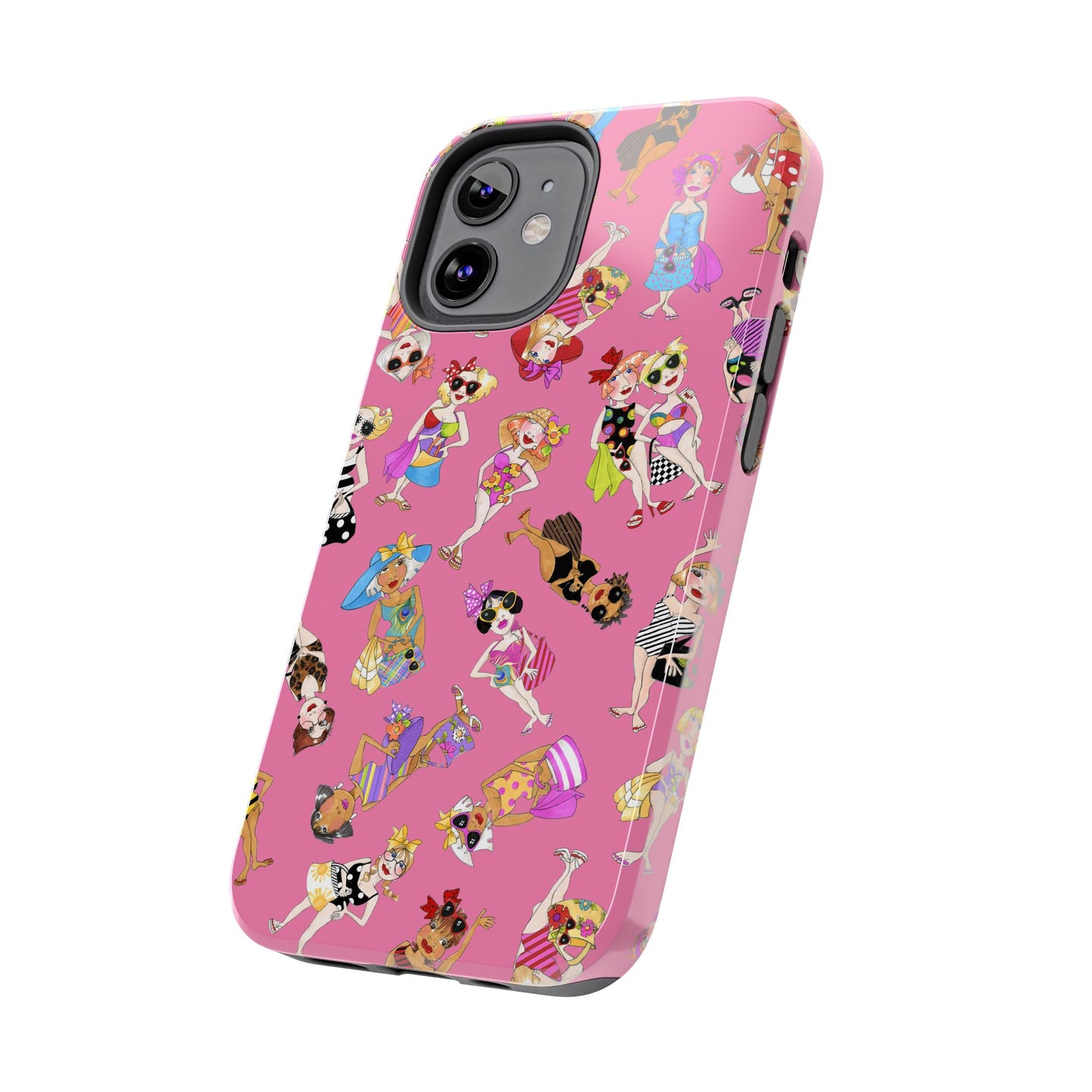 Tossed Beauties Pink Phone Case