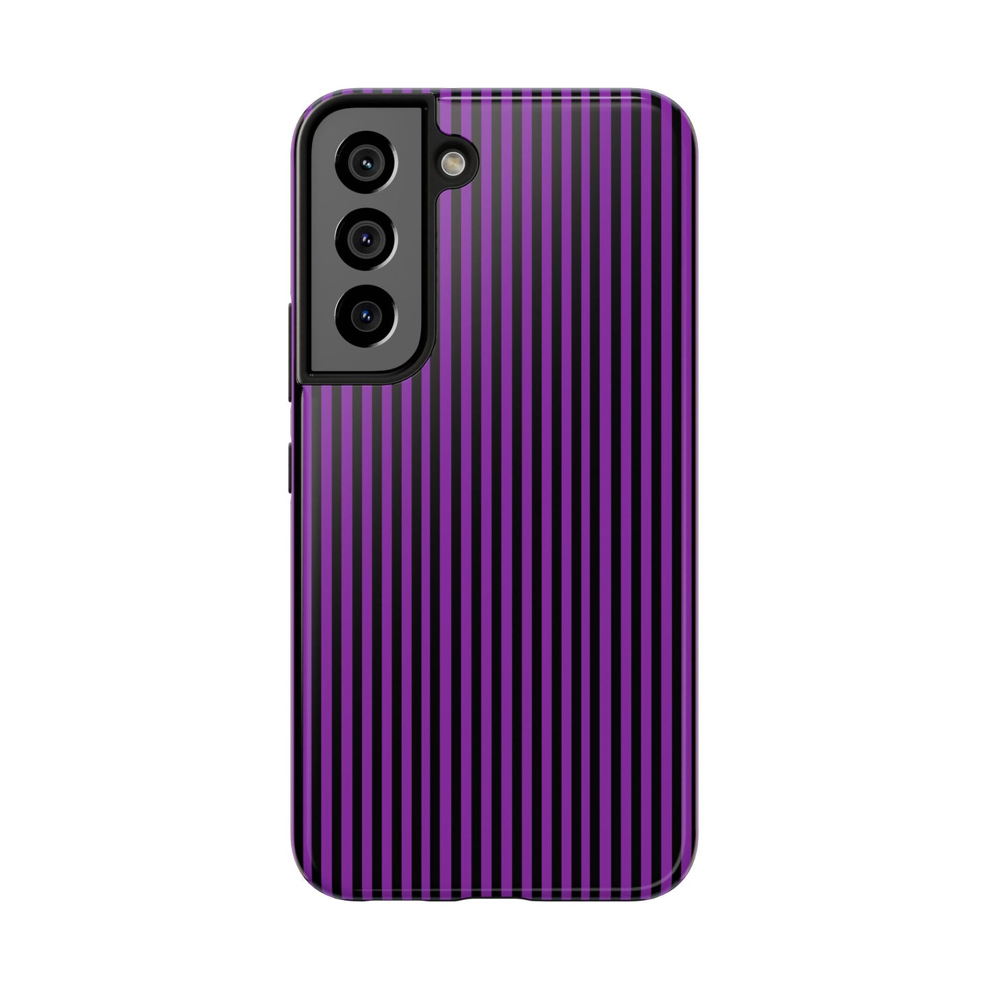 Stripe Purple / Black Phone Case