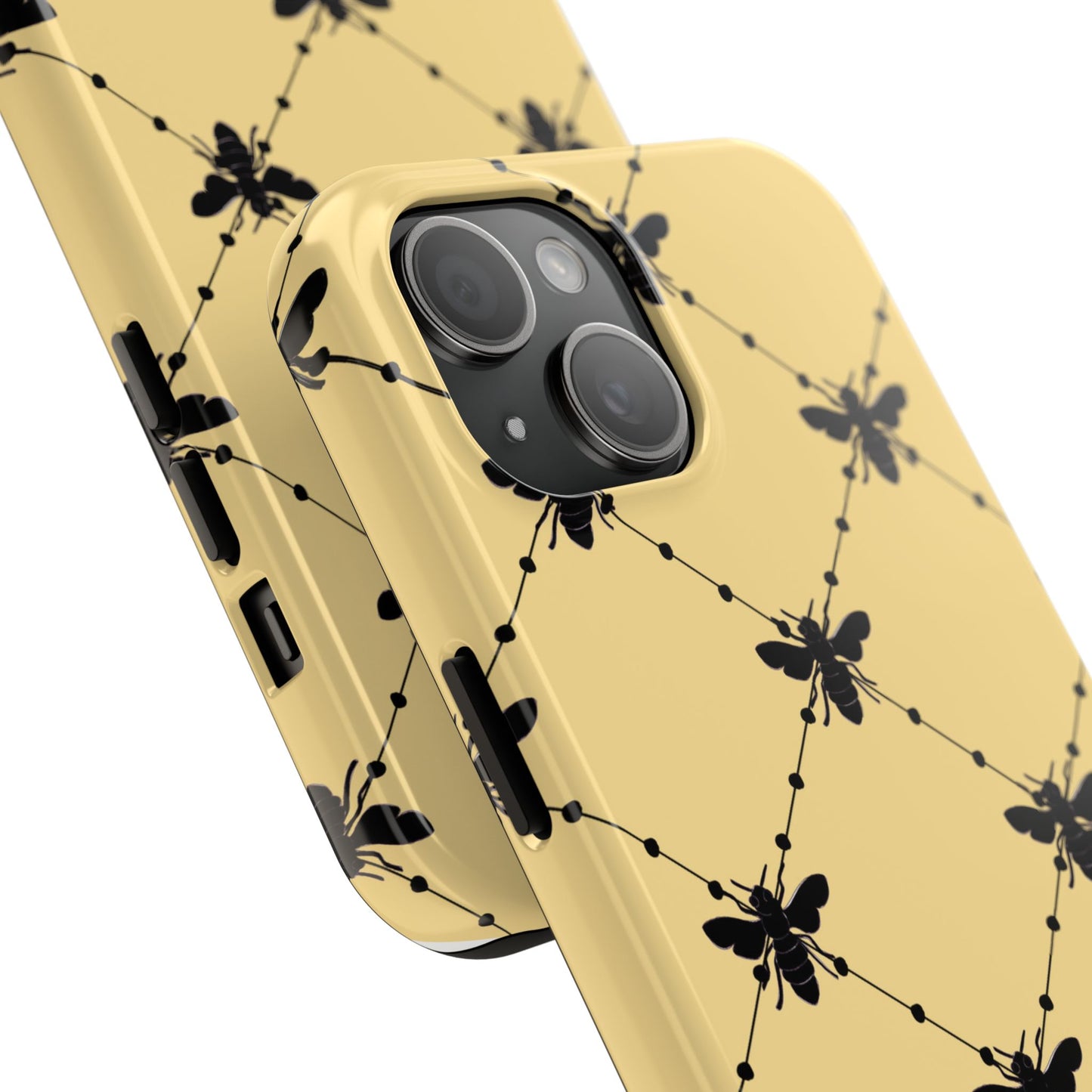 Beaded Bees Yellow Phone Case