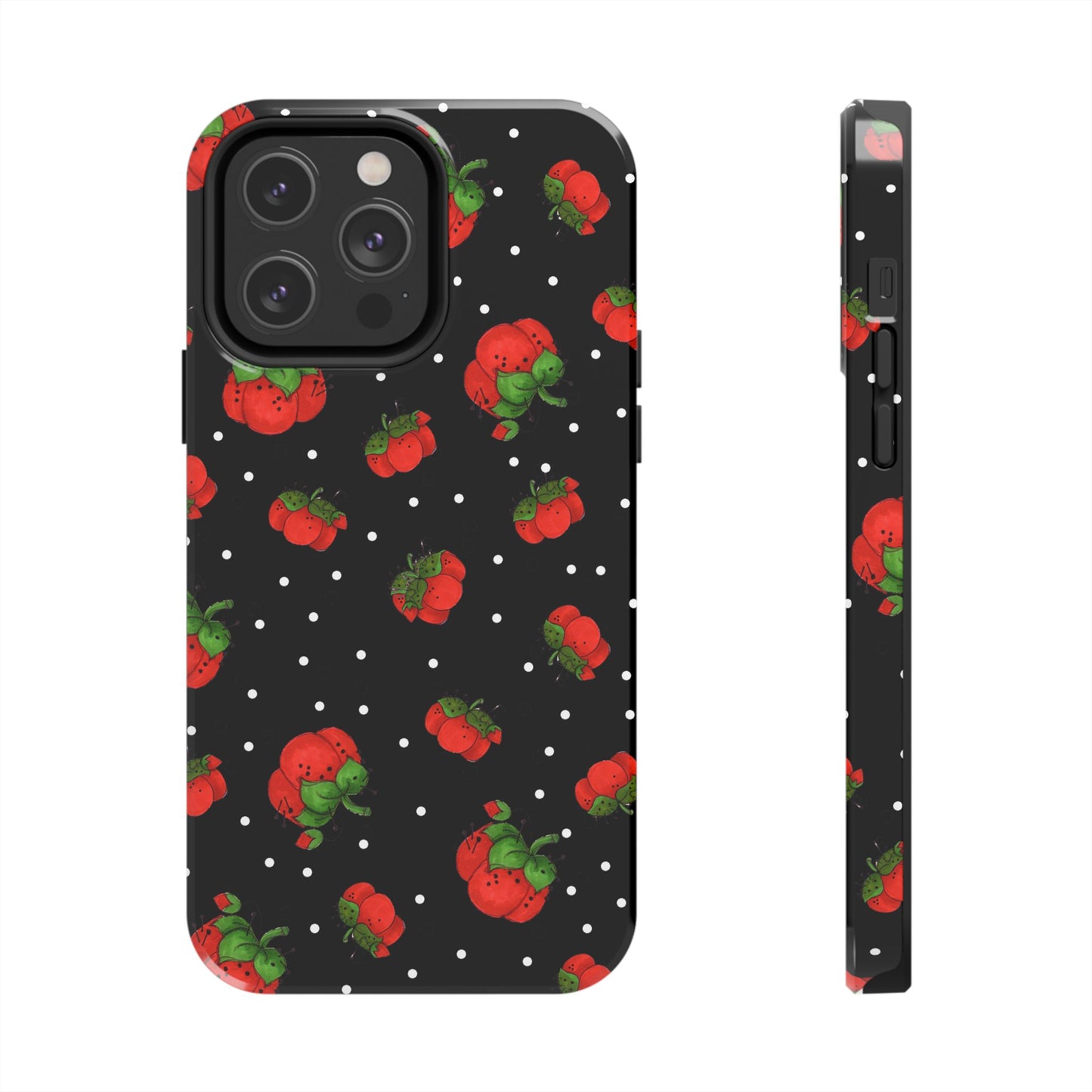 Pin Dots Black Phone Case