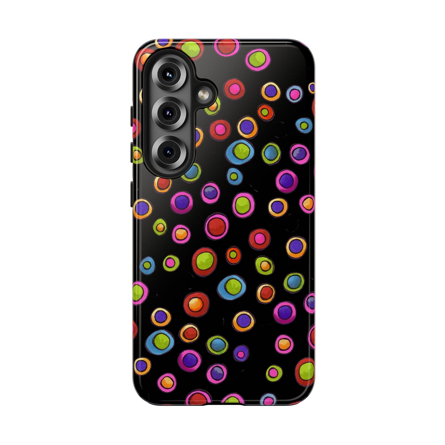 Dopey Dots Black Phone Case