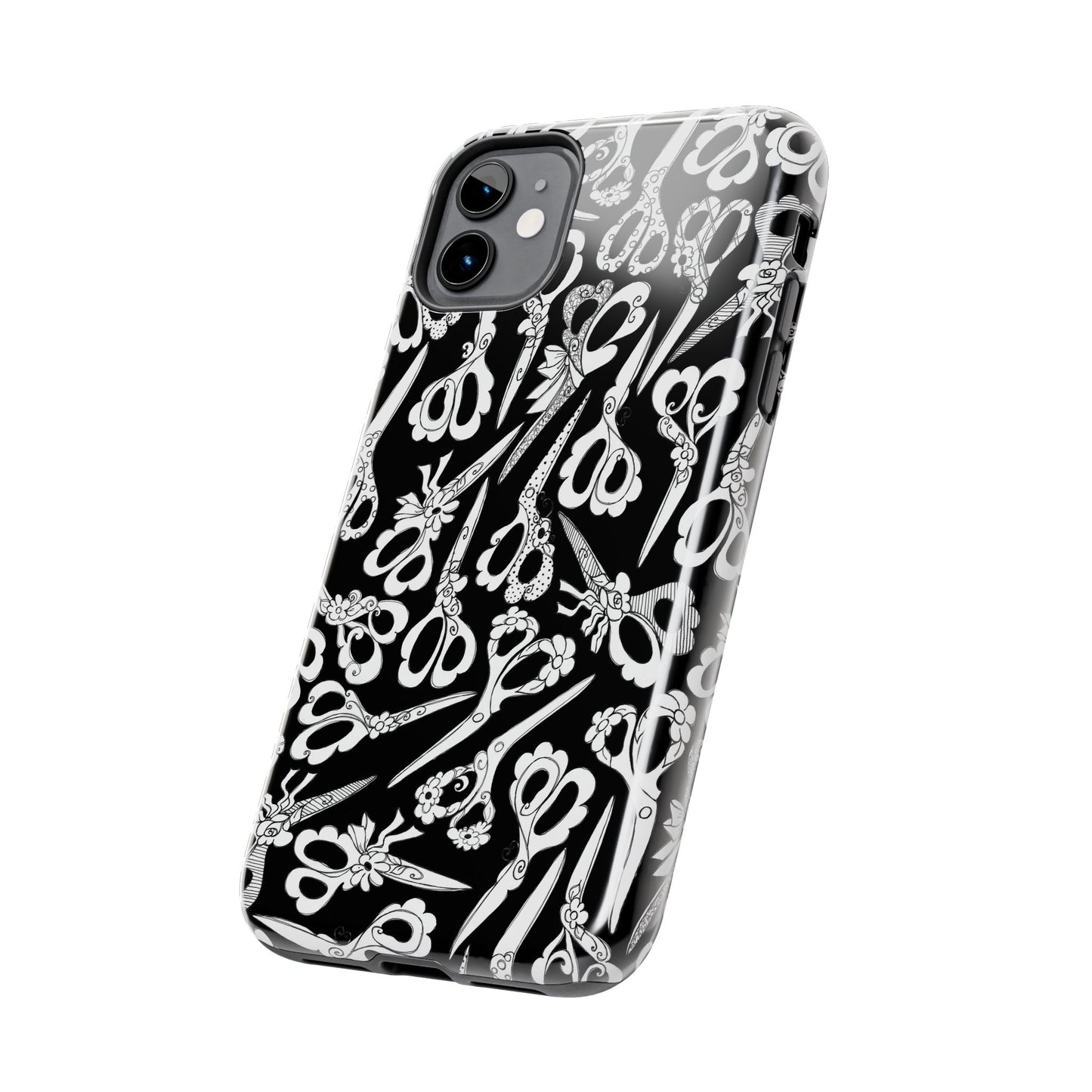 Scissor Blizzard Black Phone Case