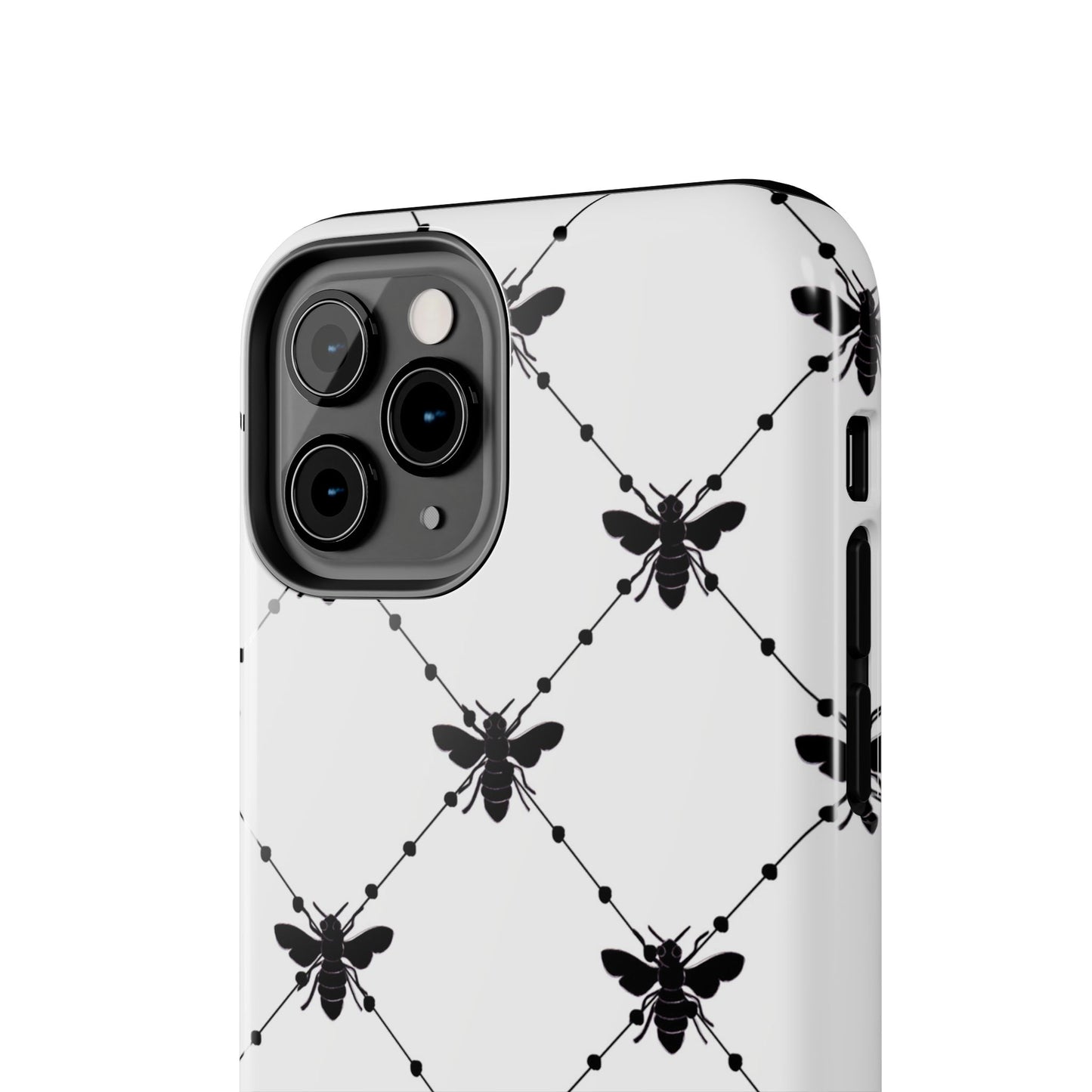 Beaded Bees White Phone Case