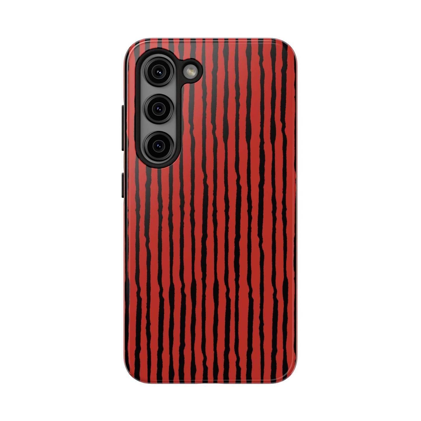 Sorta Stripe Red / Black Phone Case