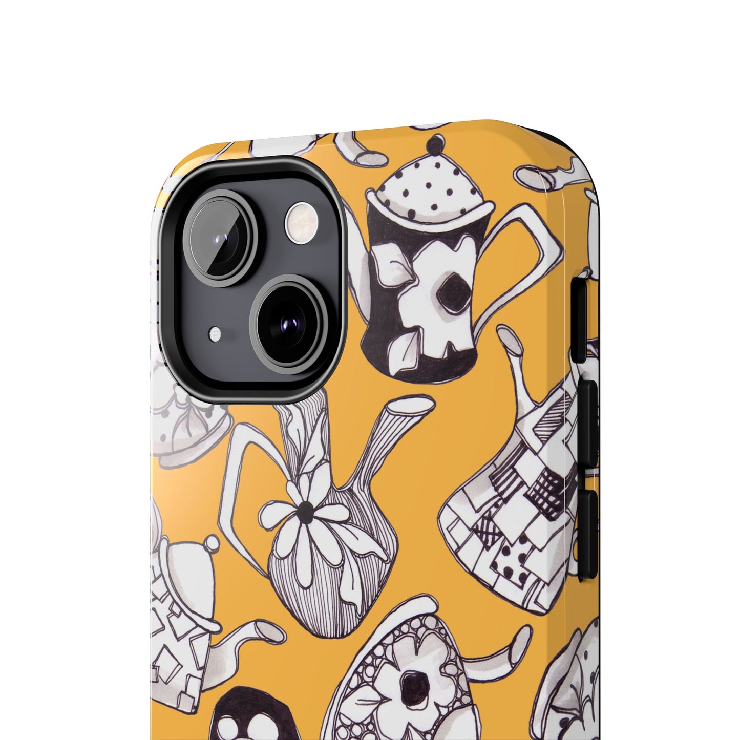 Fancy Pots Yellow Phone Case