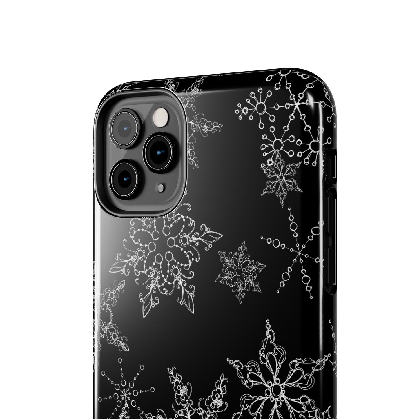 Random Flakes Black Phone Case