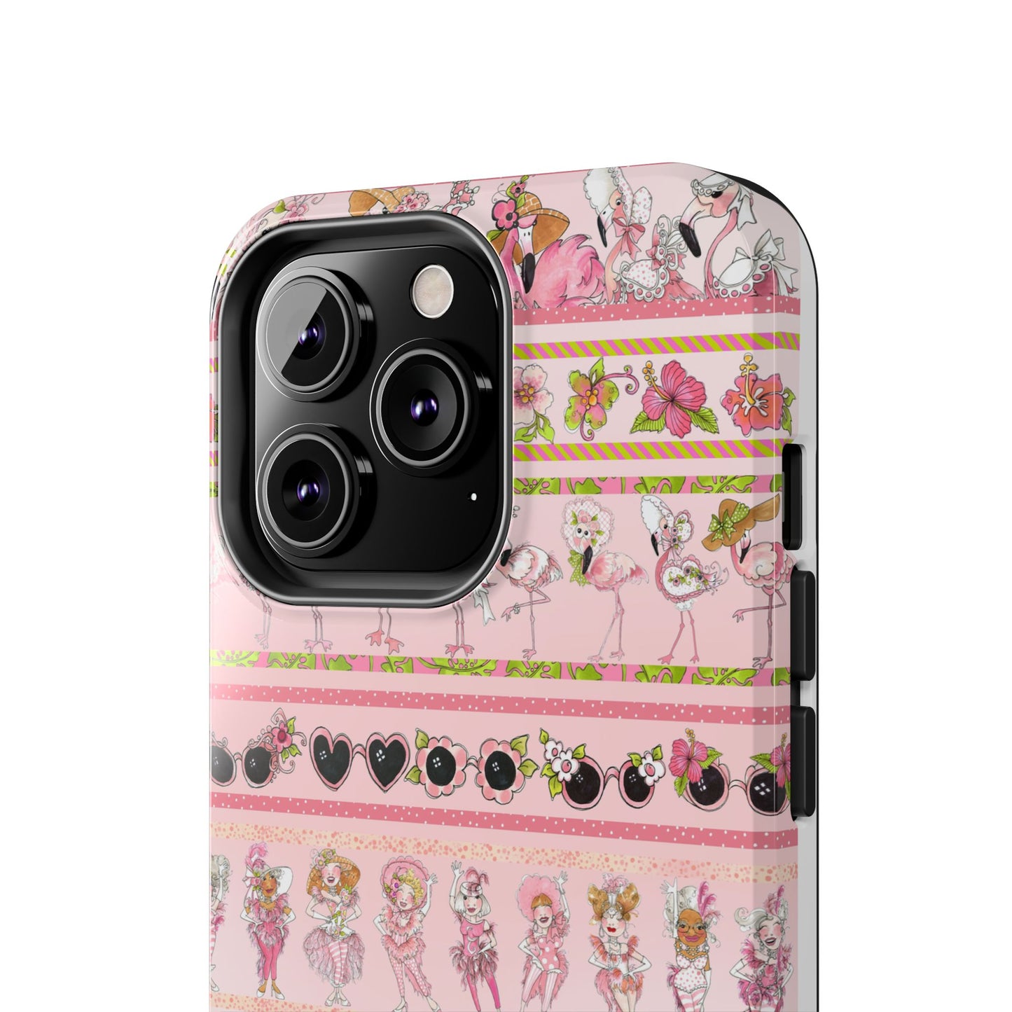 Flam Borders Pink Phone Case
