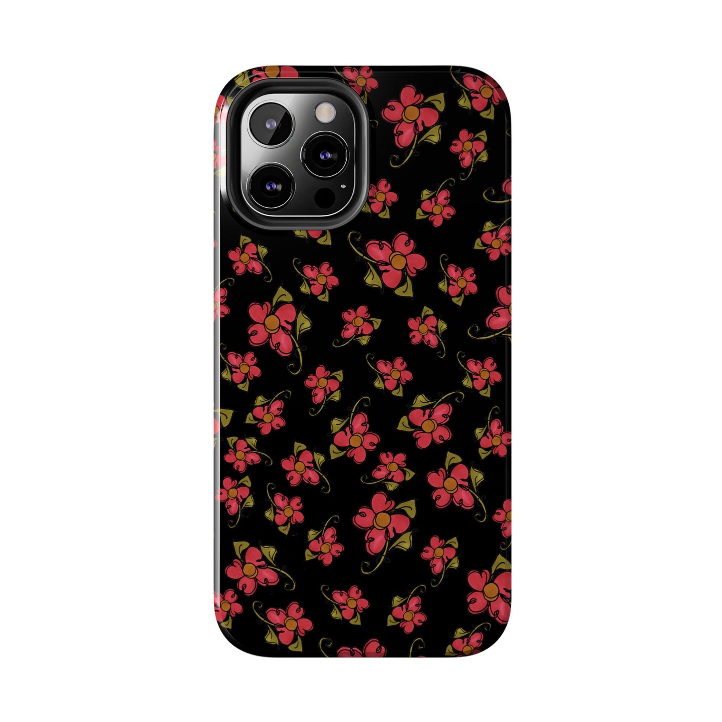 Daisy Caper Black Phone Case