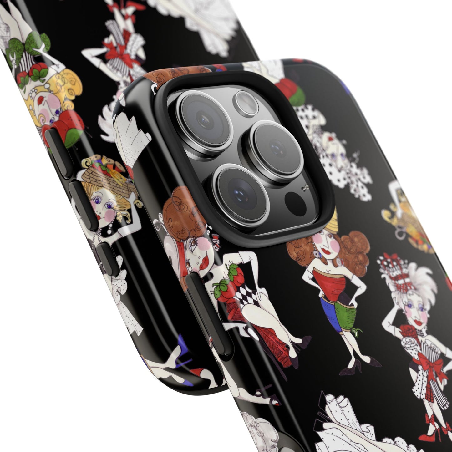 Sew Tossed Black Phone Case