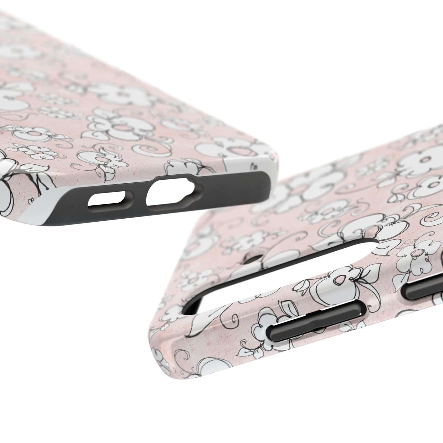 Lady Flowers Paris Pink Phone Case
