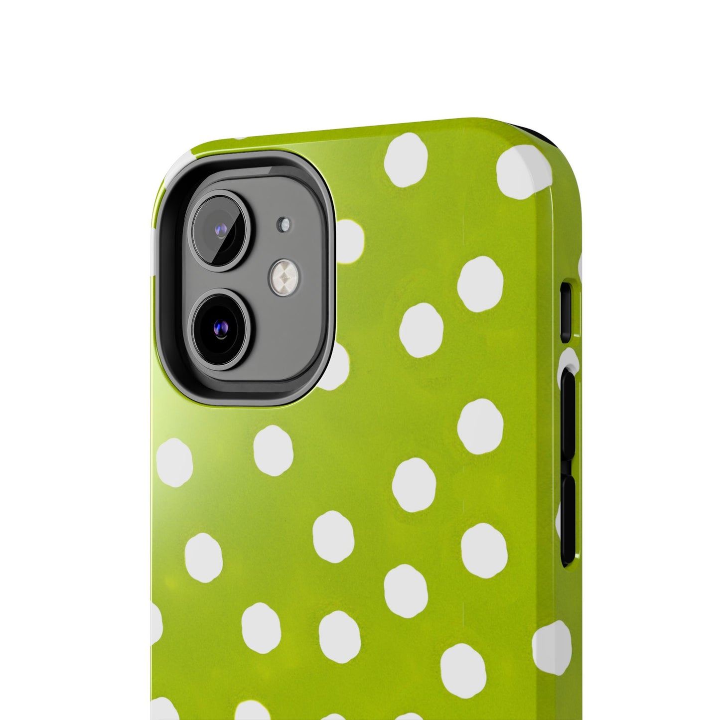 Jumbo Dots Green / White Phone Case
