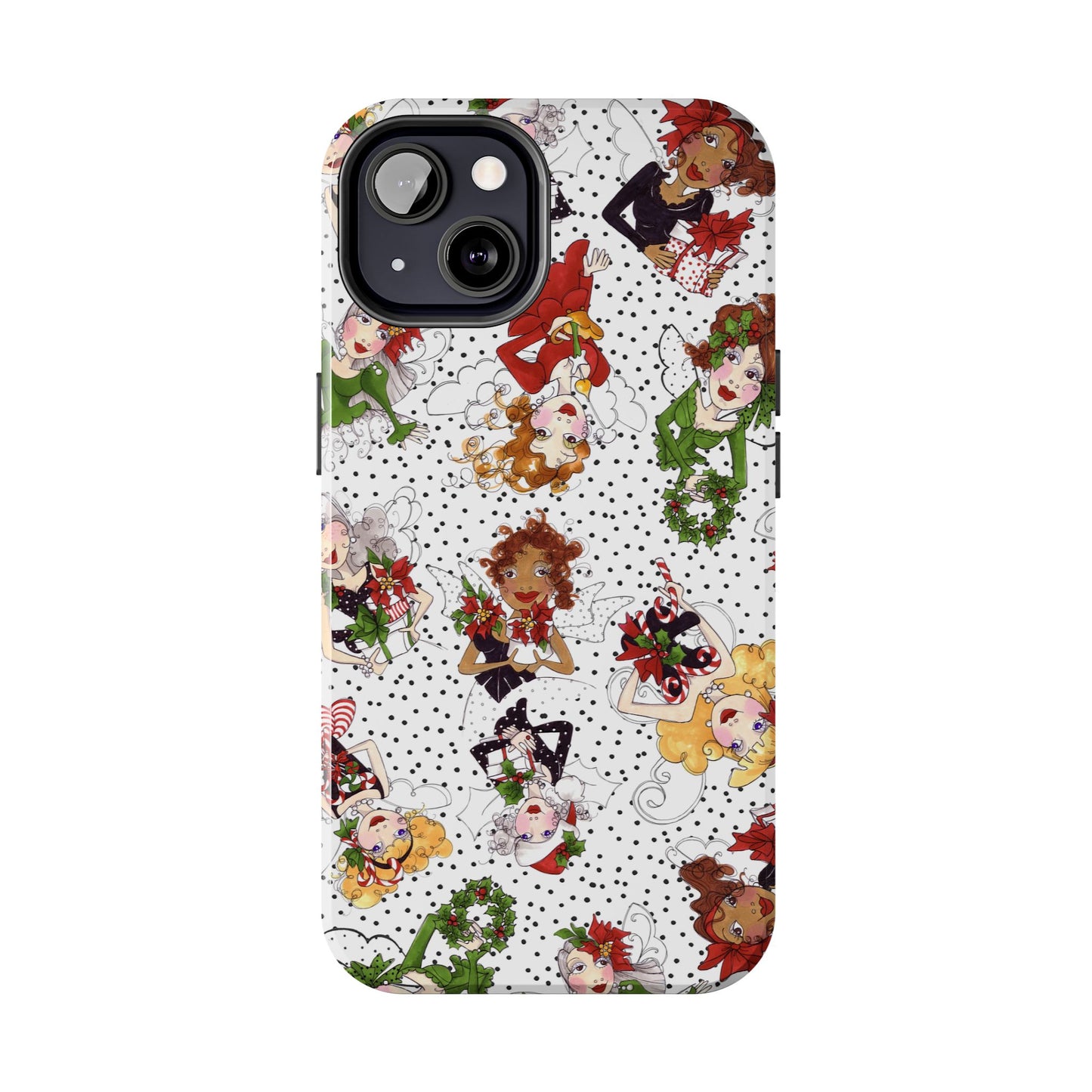 Fairy Toss White / Black Phone Case