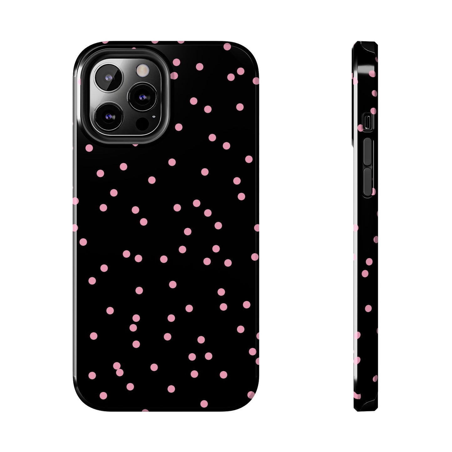 Space Dots Black / Pink Phone Case