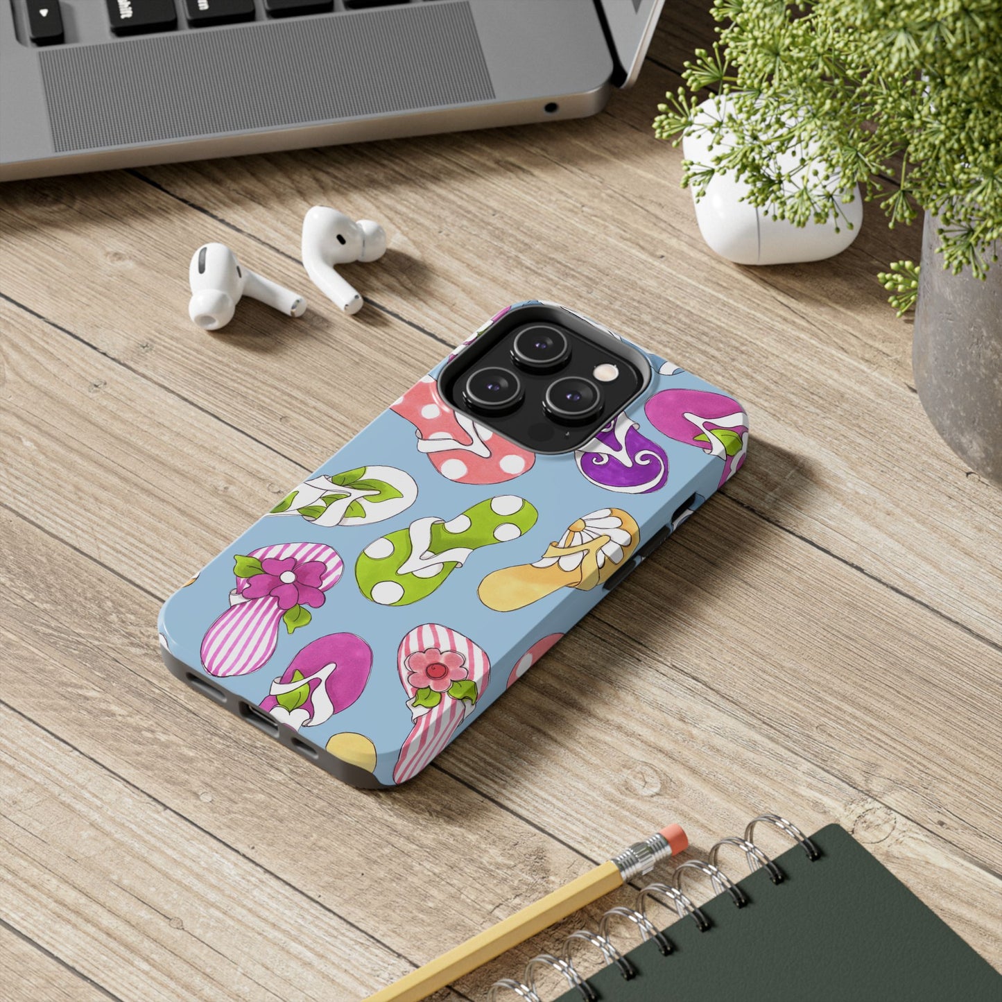 Flip Flops Blue Phone Case