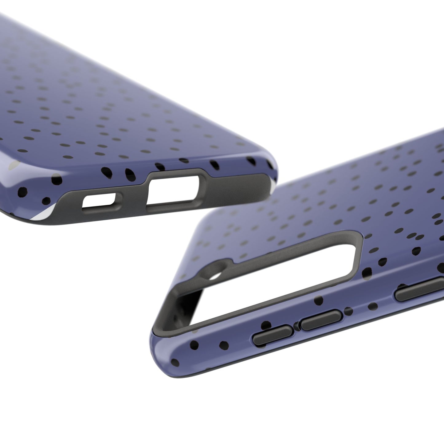 Dinky Dots Blue / Black Phone Case