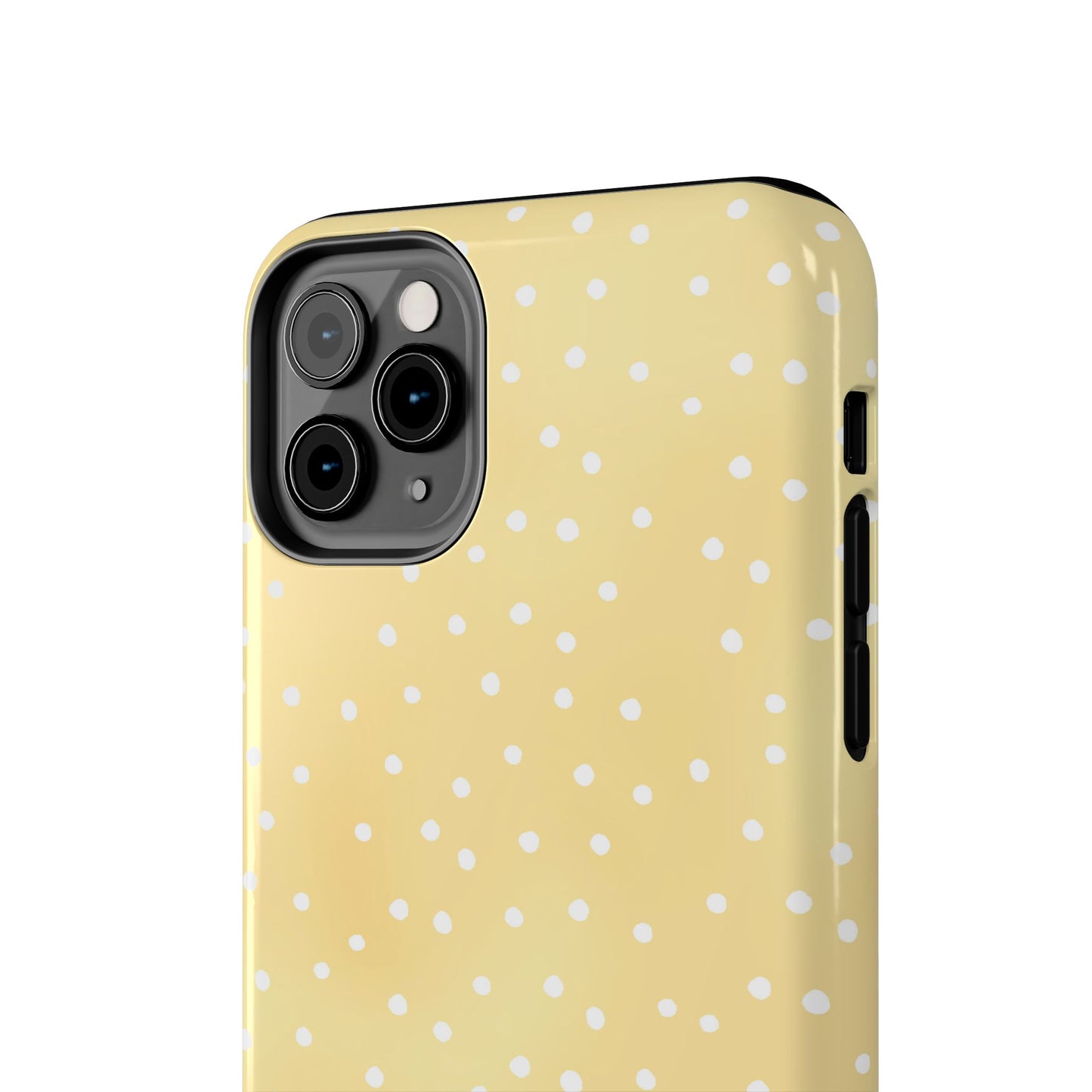 Petite Dots Sunshine / White Phone Case