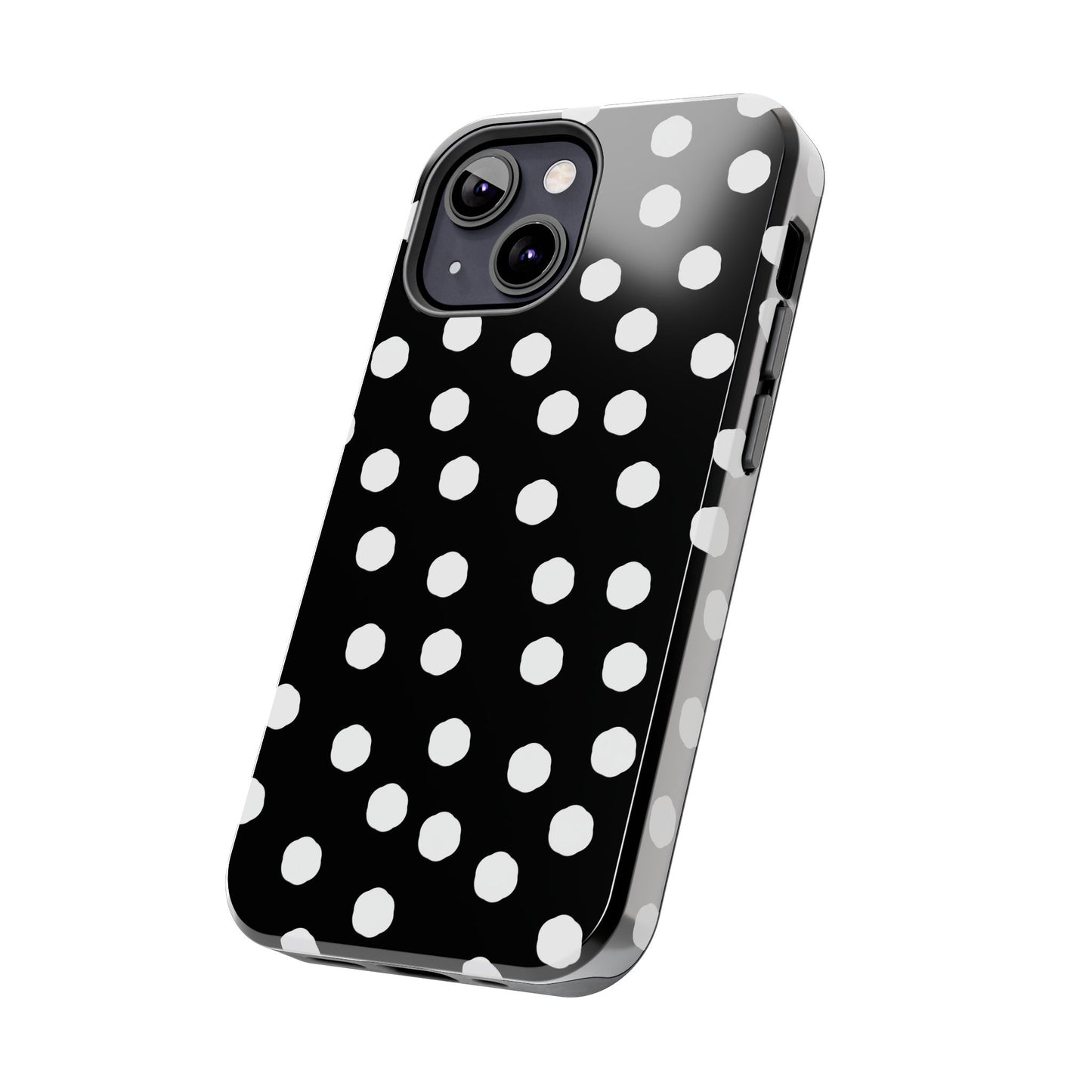 Jumbo Dots Black / White Phone Case