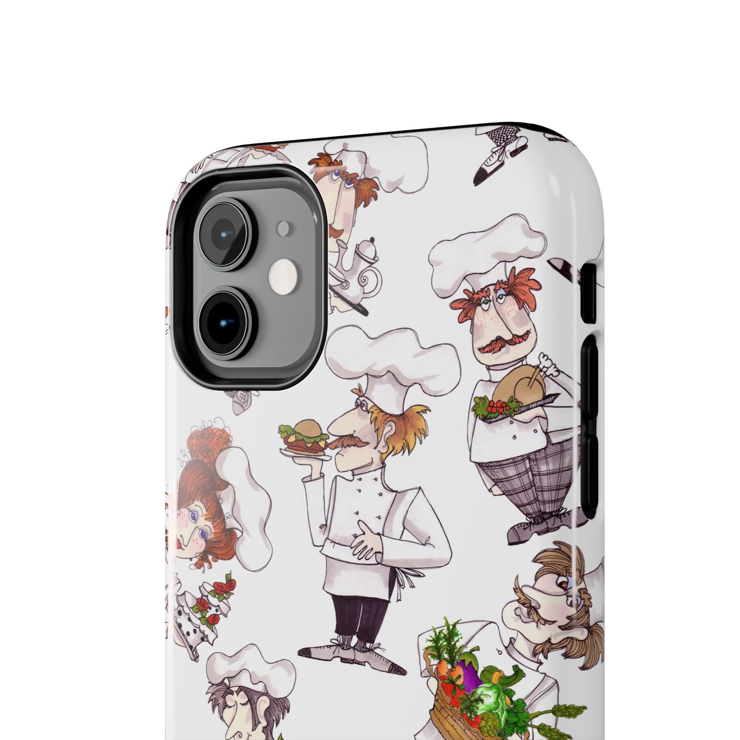 Tossed Chefs White Phone Case
