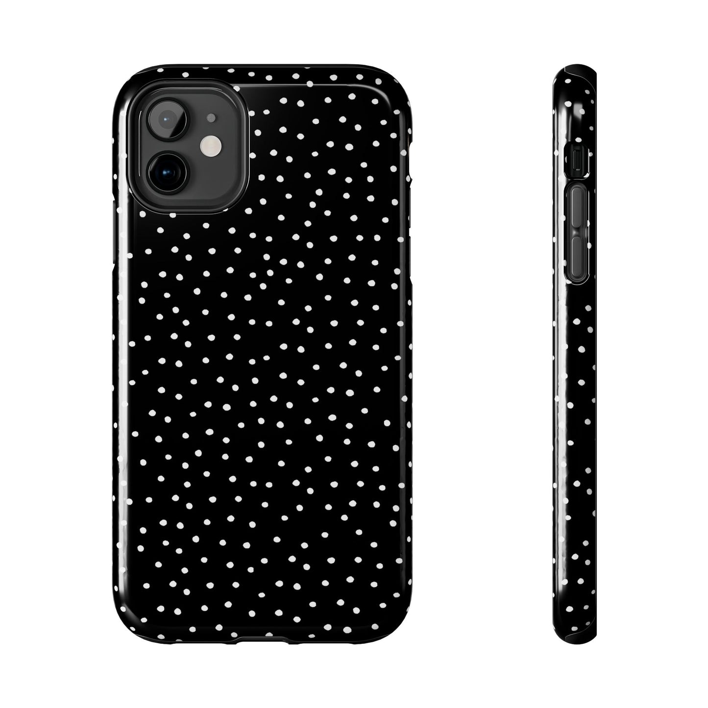 Dinky Dots Black / White Phone Case