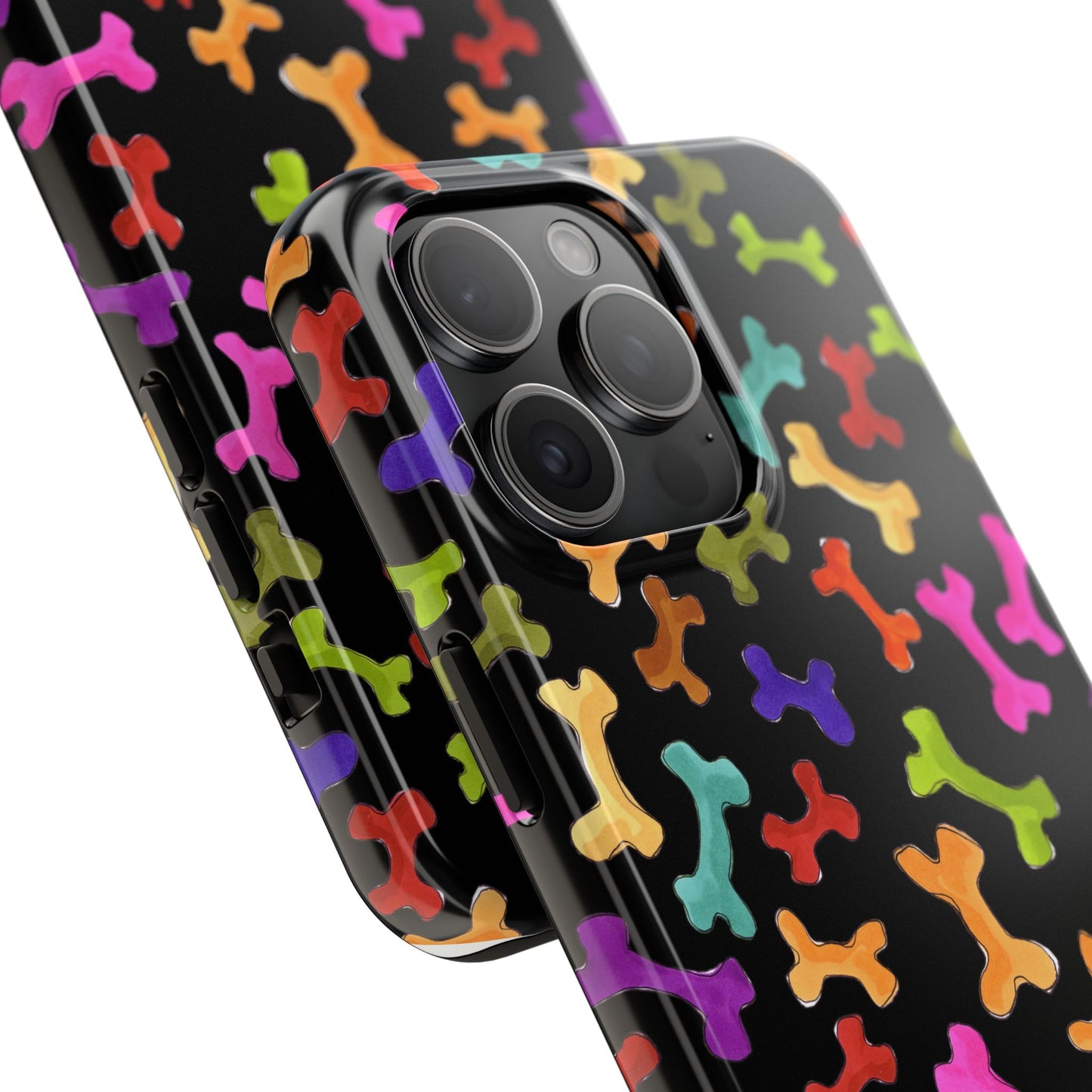 Happy Bones Black Phone Case