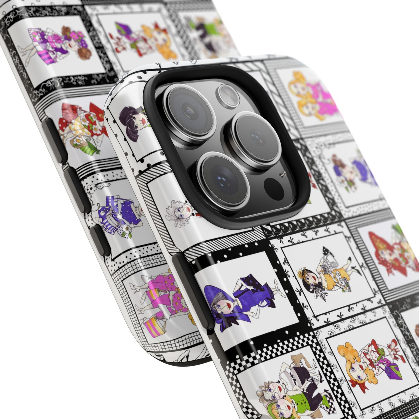 Gone Shopping White / Black Phone Case