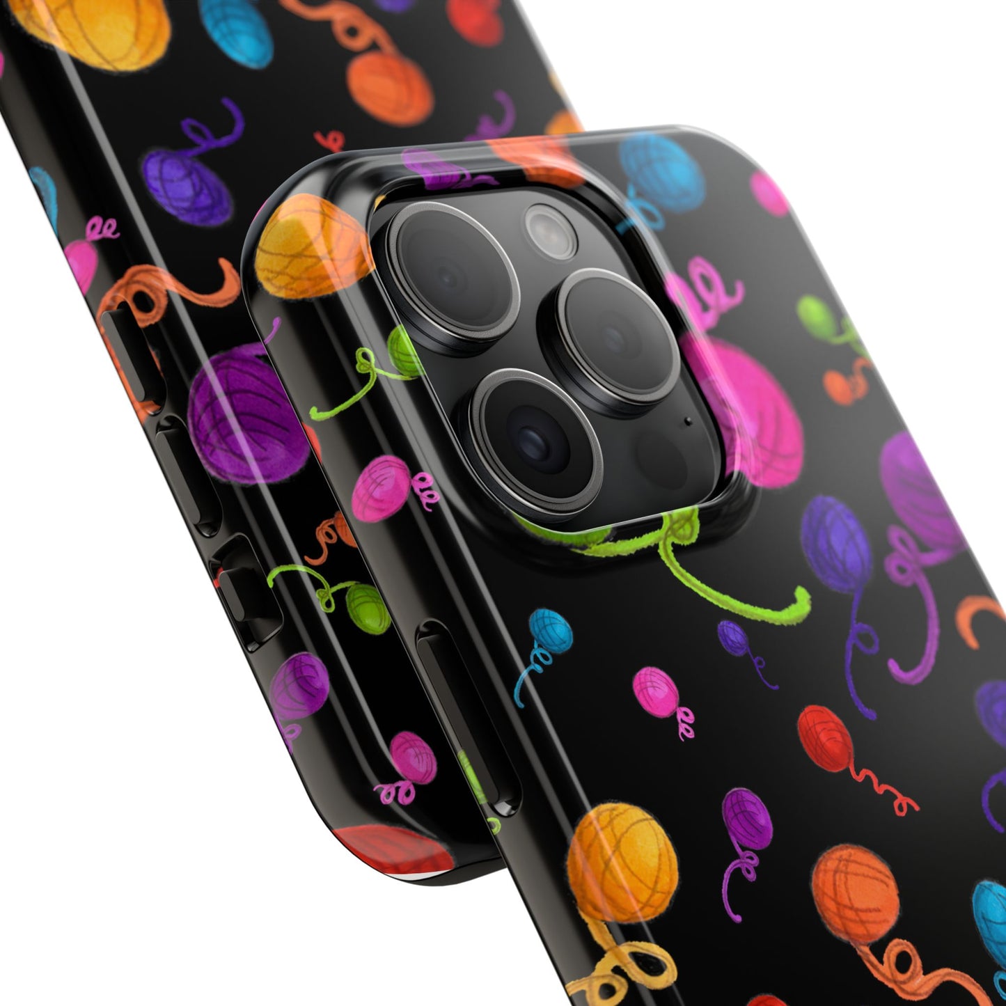 Yarniverse Black Phone Case