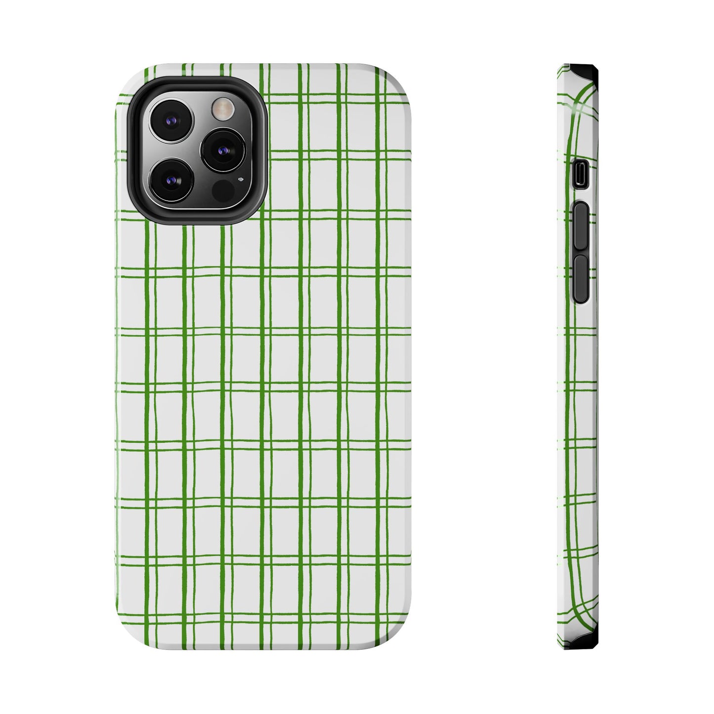 Kitchen Plaid White / Green Phone Case